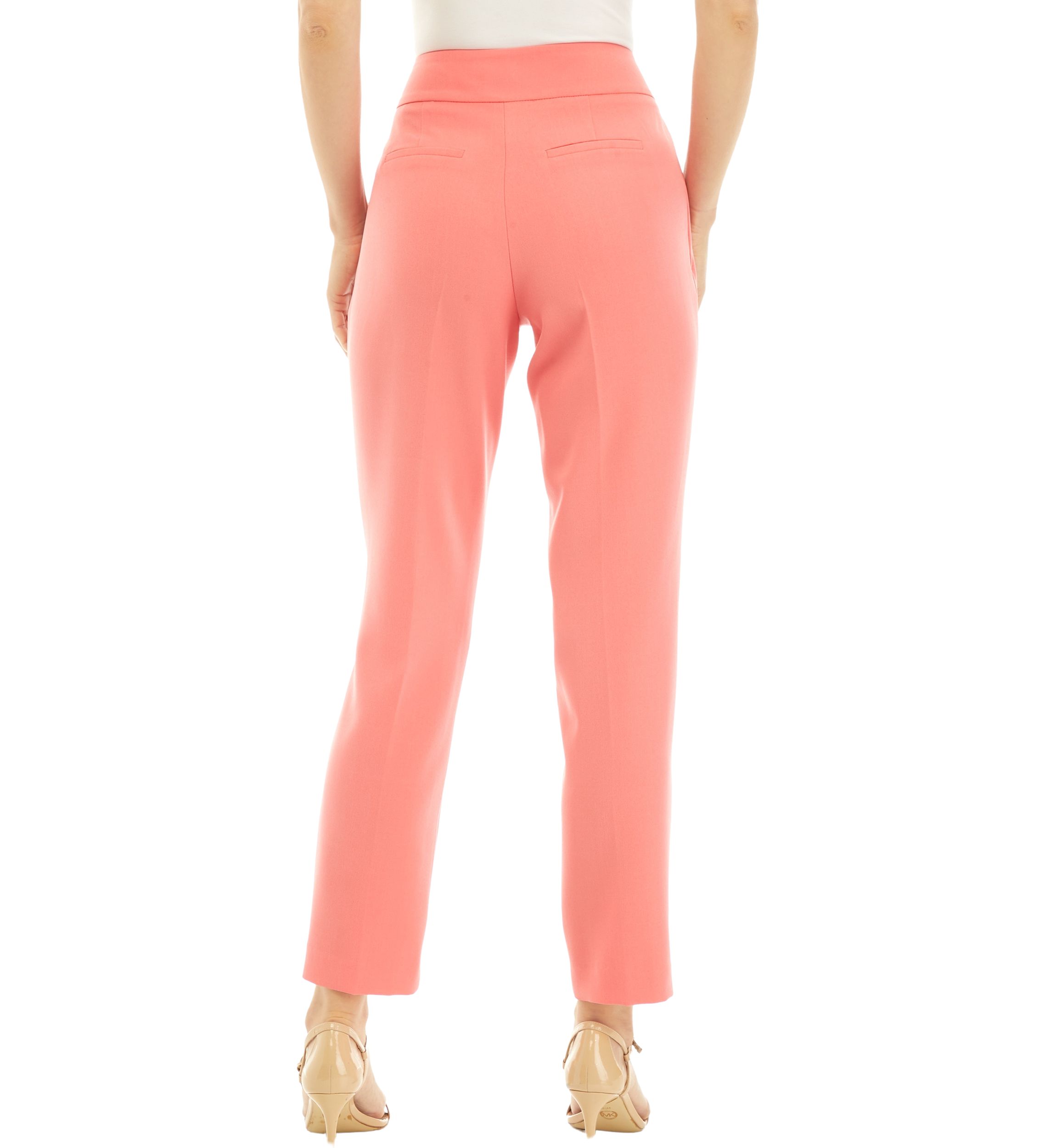 Womens Fly Front Slim Pants