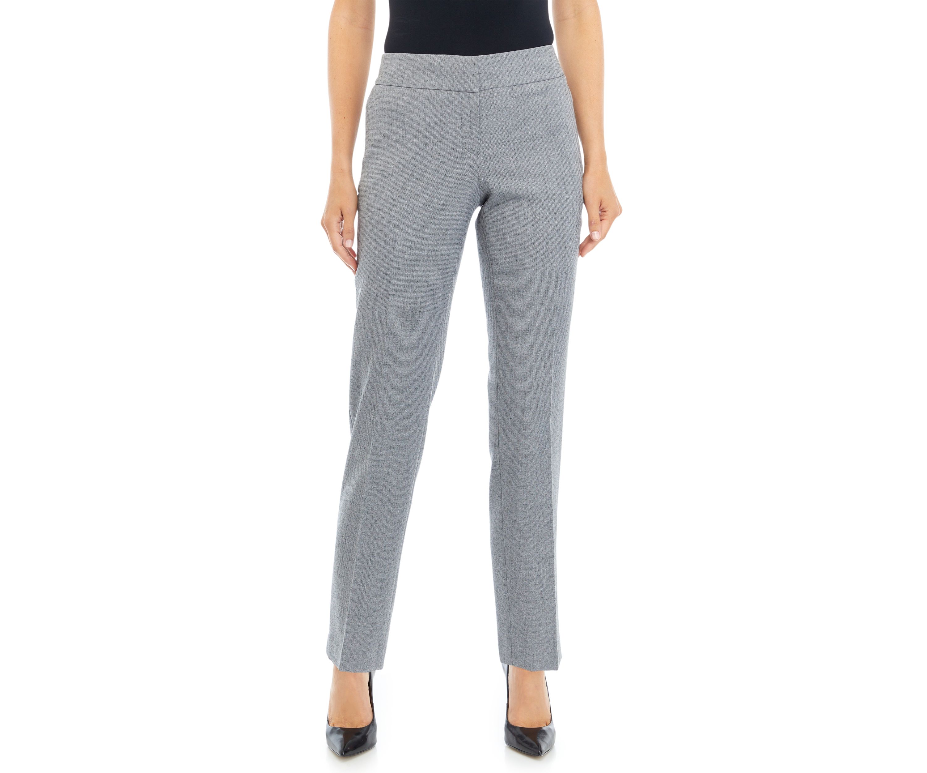 Petite Fly Front Slim Pants