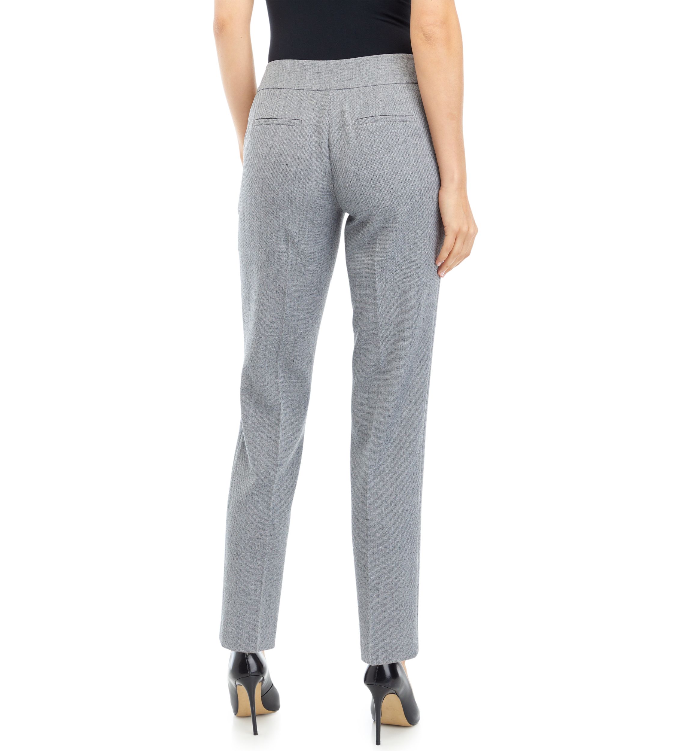 Petite Fly Front Slim Pants