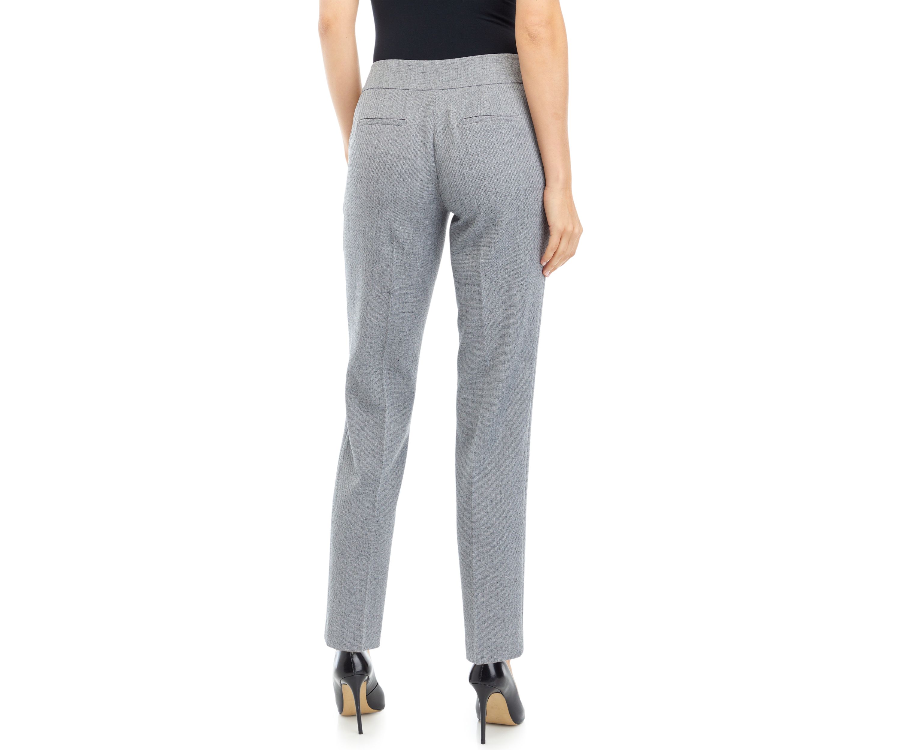Petite Fly Front Slim Pants
