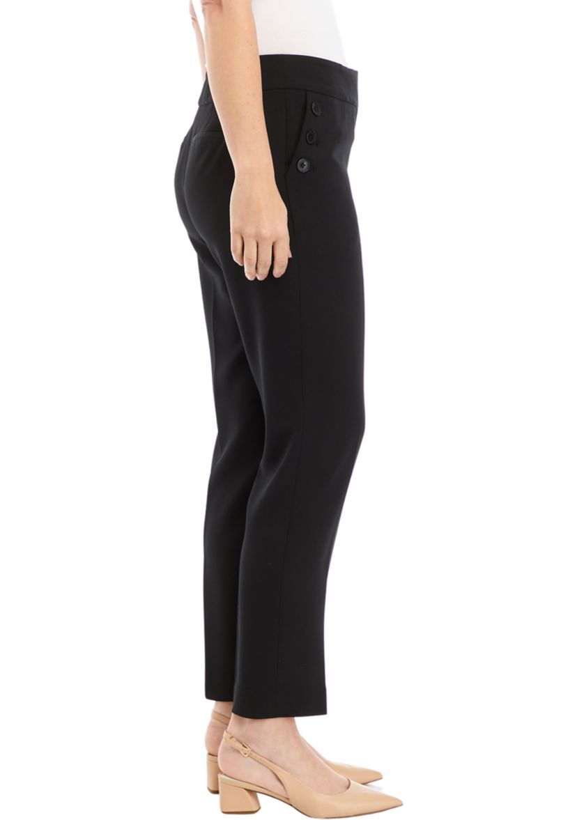Womens Fly Front Sailor Slim Pants