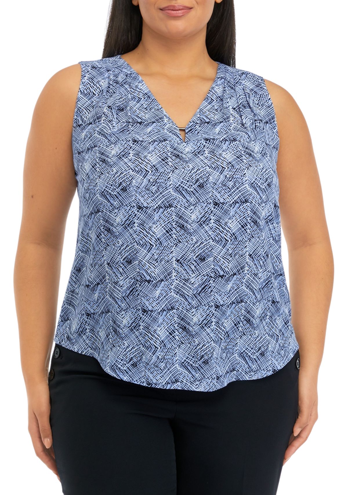 Plus Size Printed Cami Top