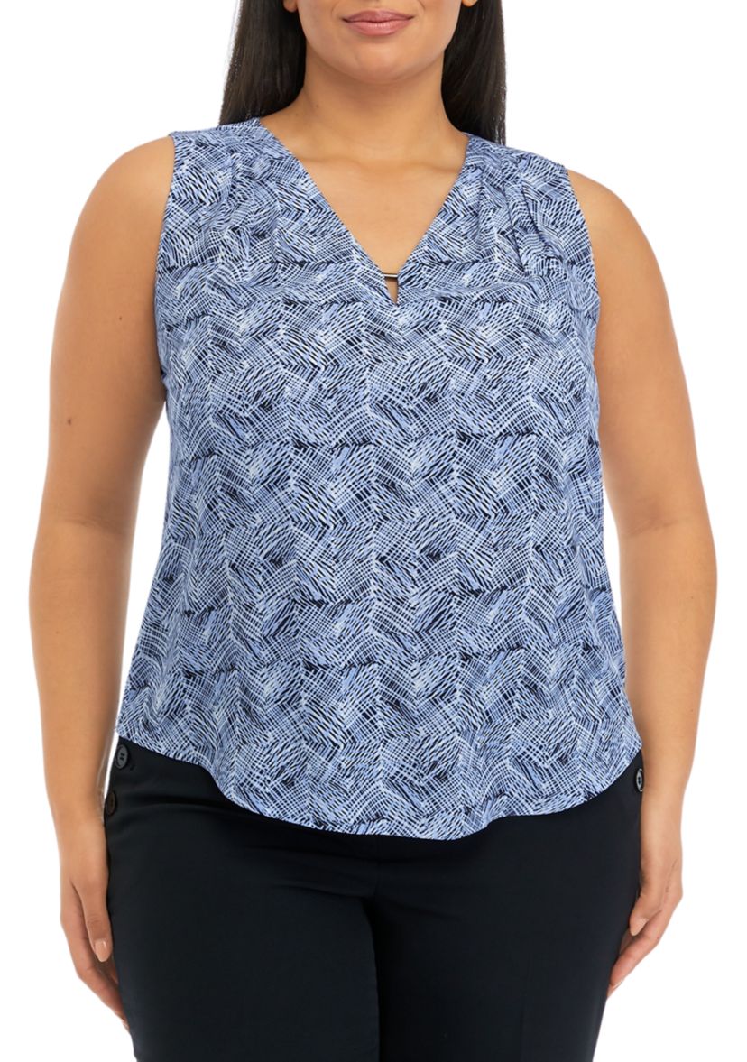 Plus Size Printed Cami Top