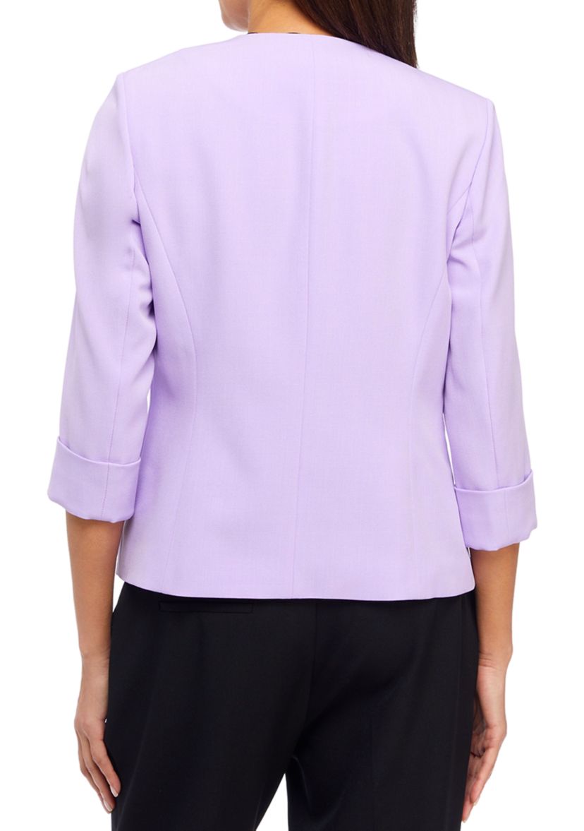 Petite Open Front Suit Jacket