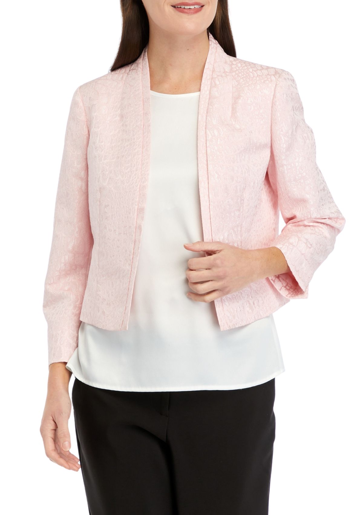 Womens Jacquard Cropped Jacket