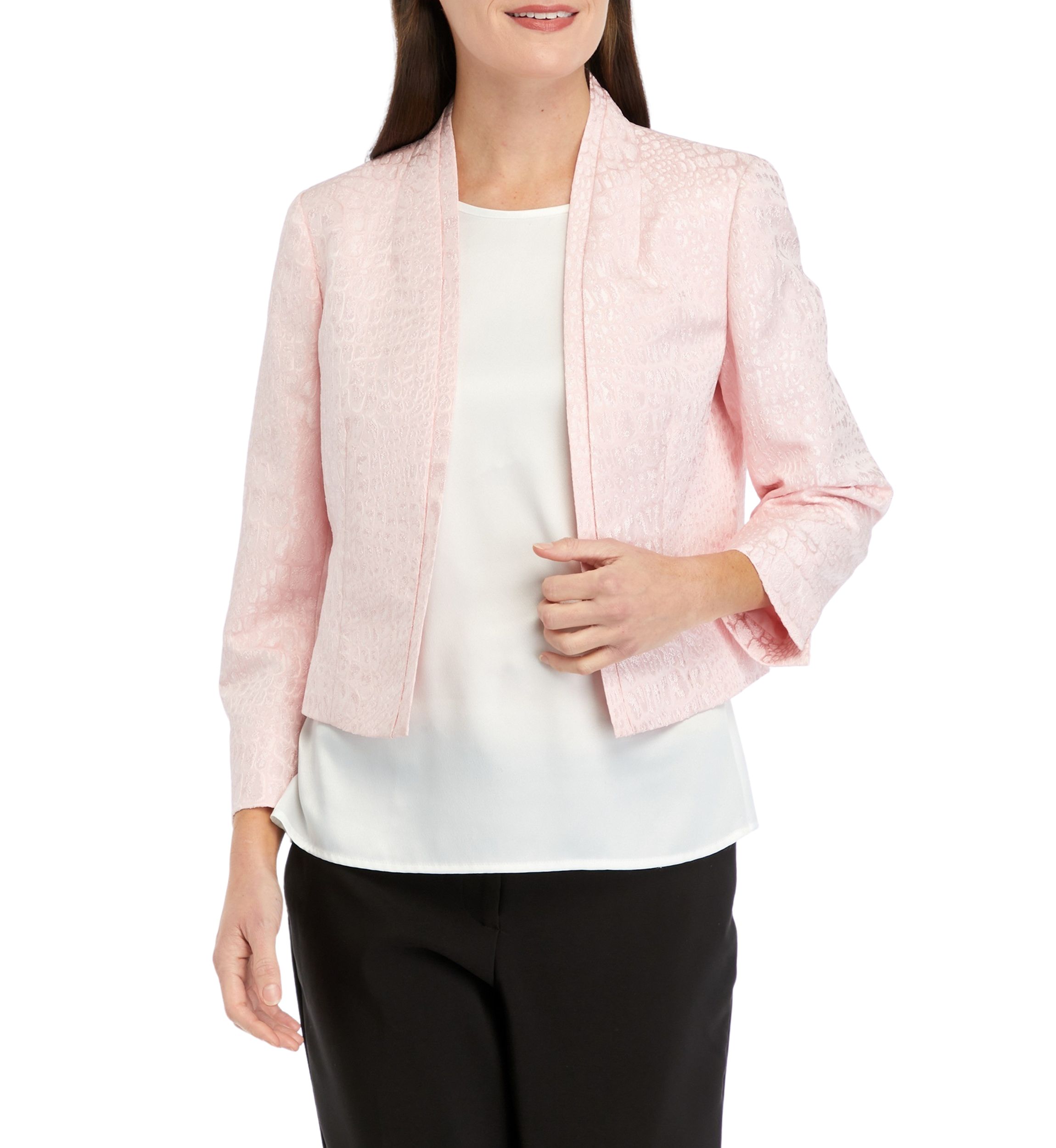Womens Jacquard Cropped Jacket