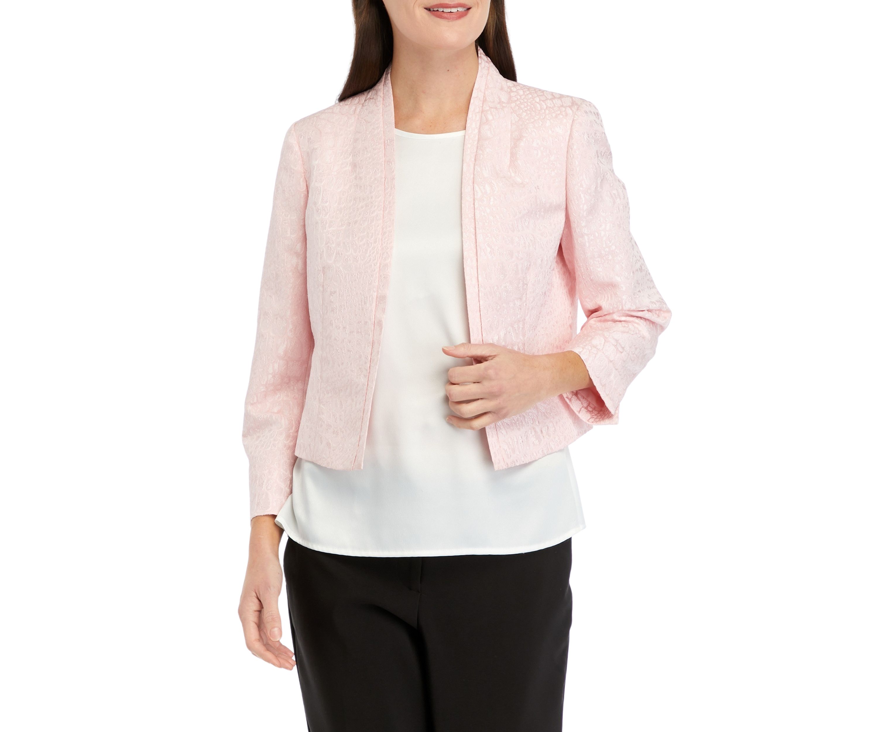 Womens Jacquard Cropped Jacket