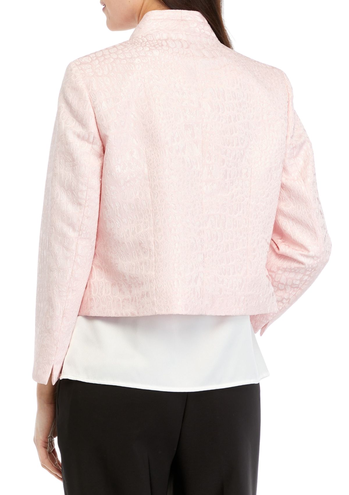 Womens Jacquard Cropped Jacket
