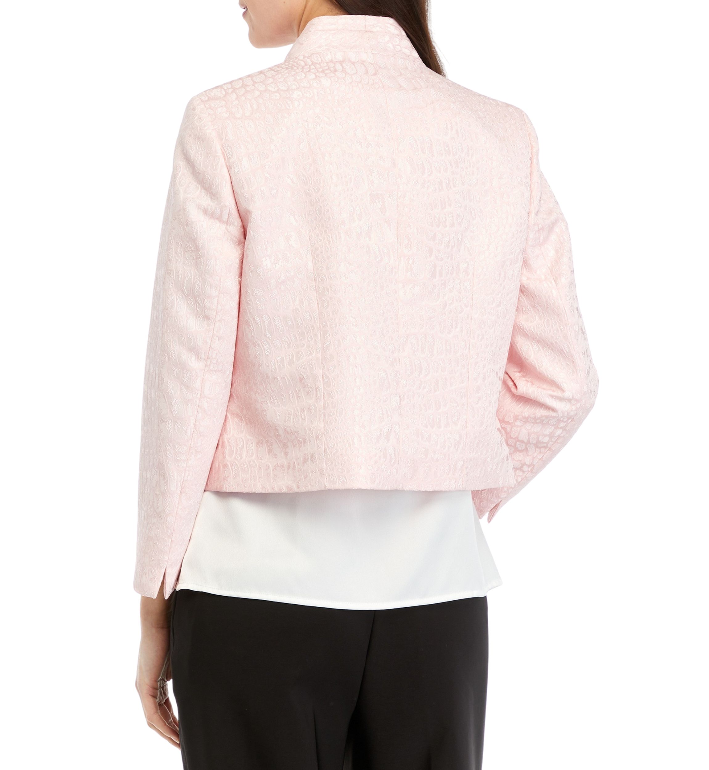 Womens Jacquard Cropped Jacket