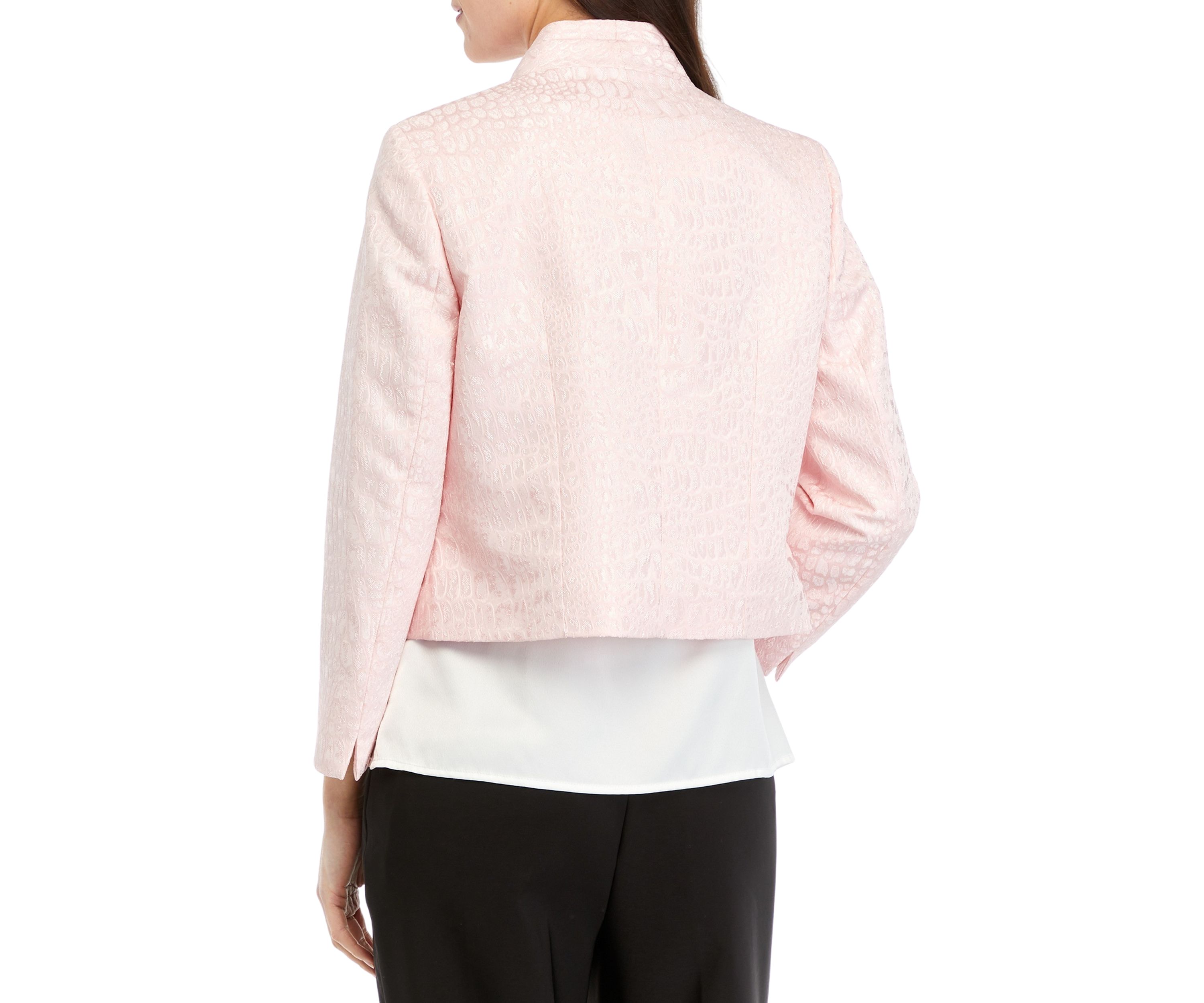 Womens Jacquard Cropped Jacket