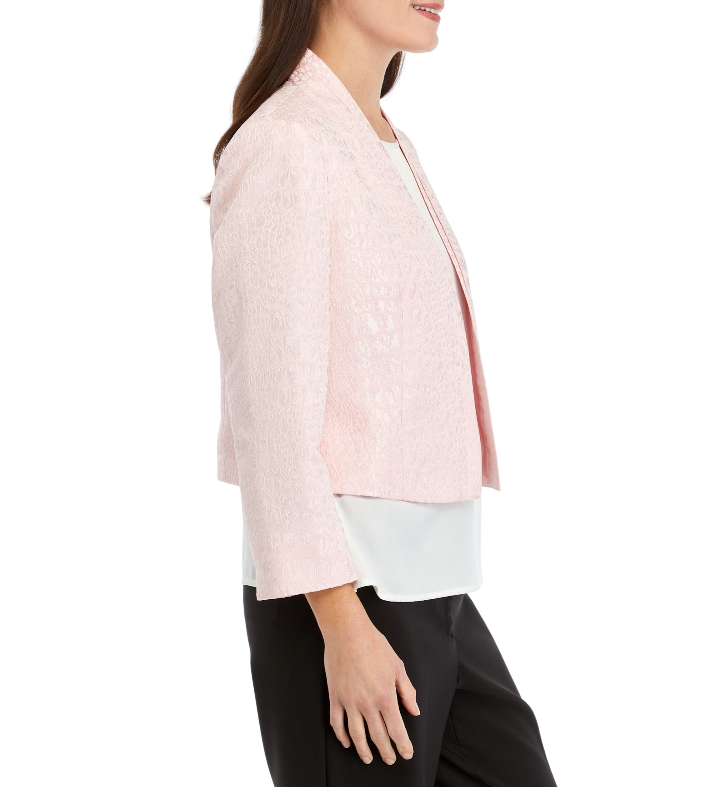 Womens Jacquard Cropped Jacket