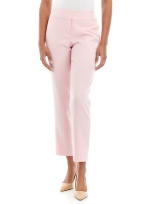Women's High-Rise Wide Leg Linen Pull-On Pants - A New Day™ Pink XXL