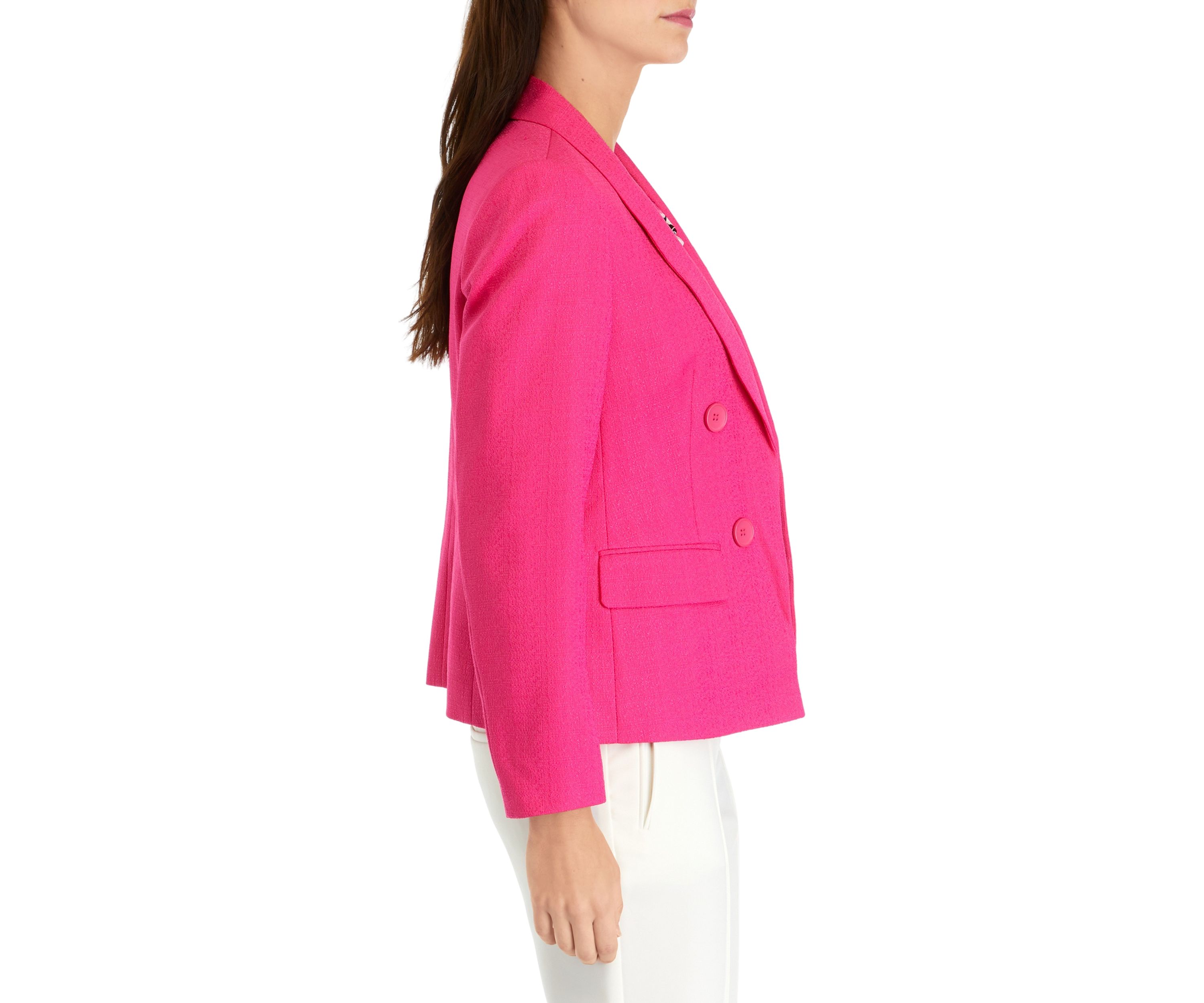 Womens Faux Double Breasted Jacket