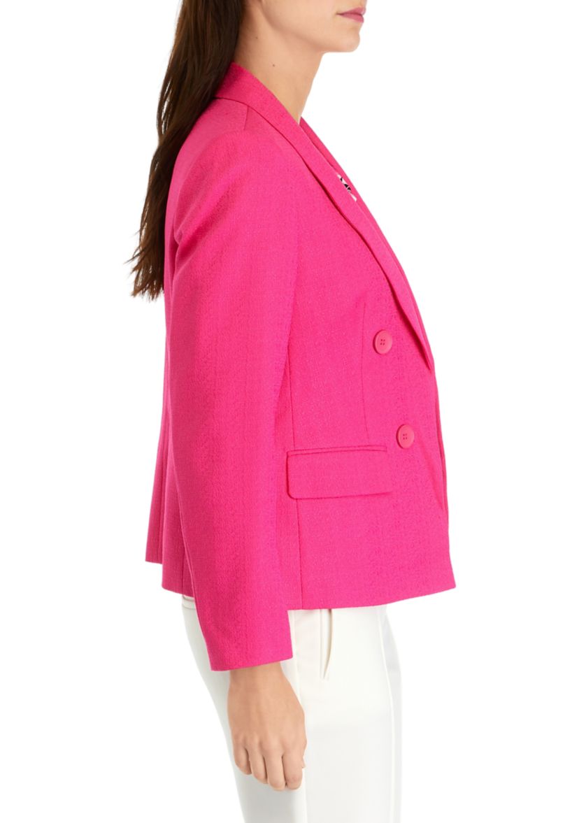 Womens Faux Double Breasted Jacket