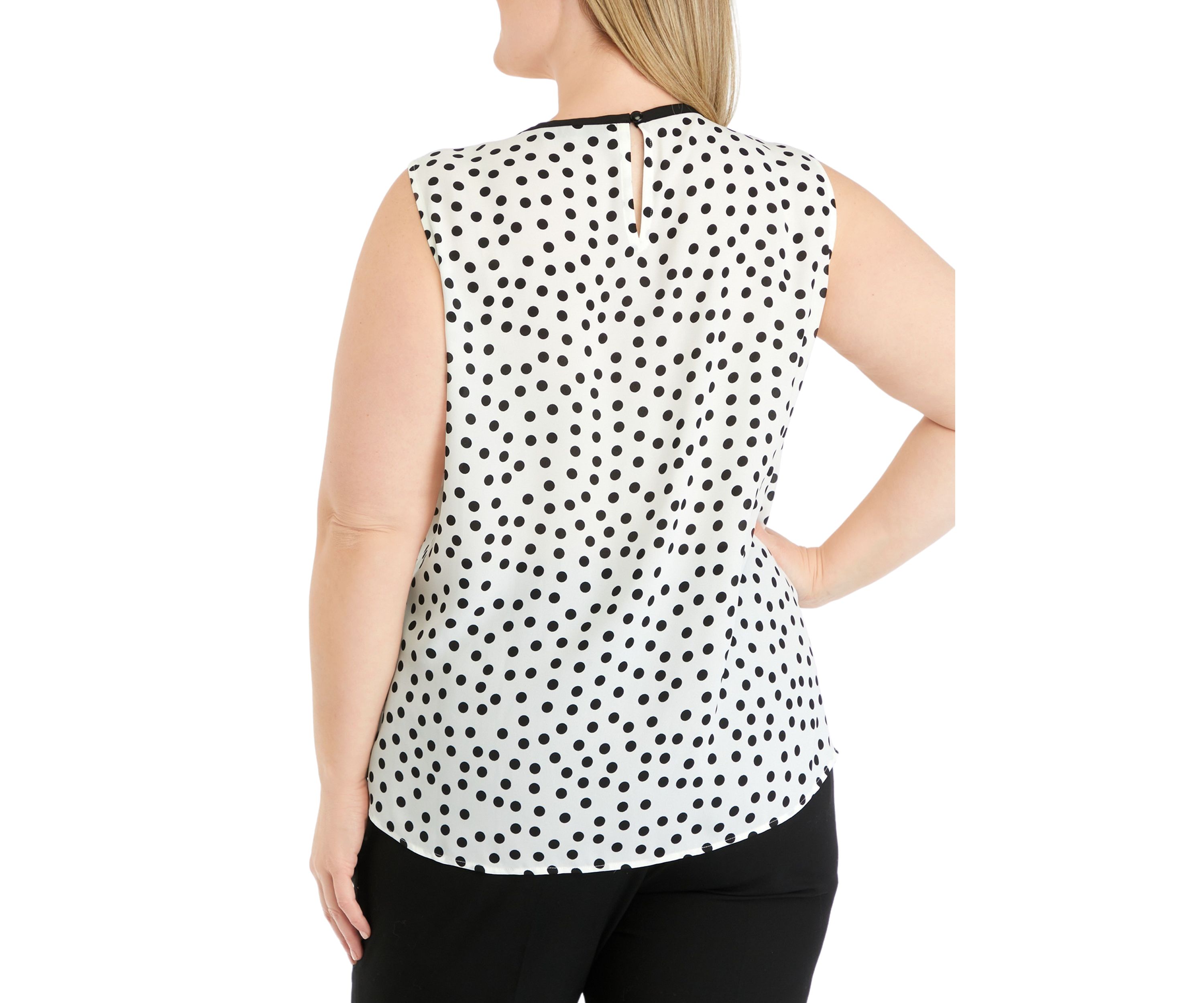 Womens Sleeveless Shirred Front Blouse