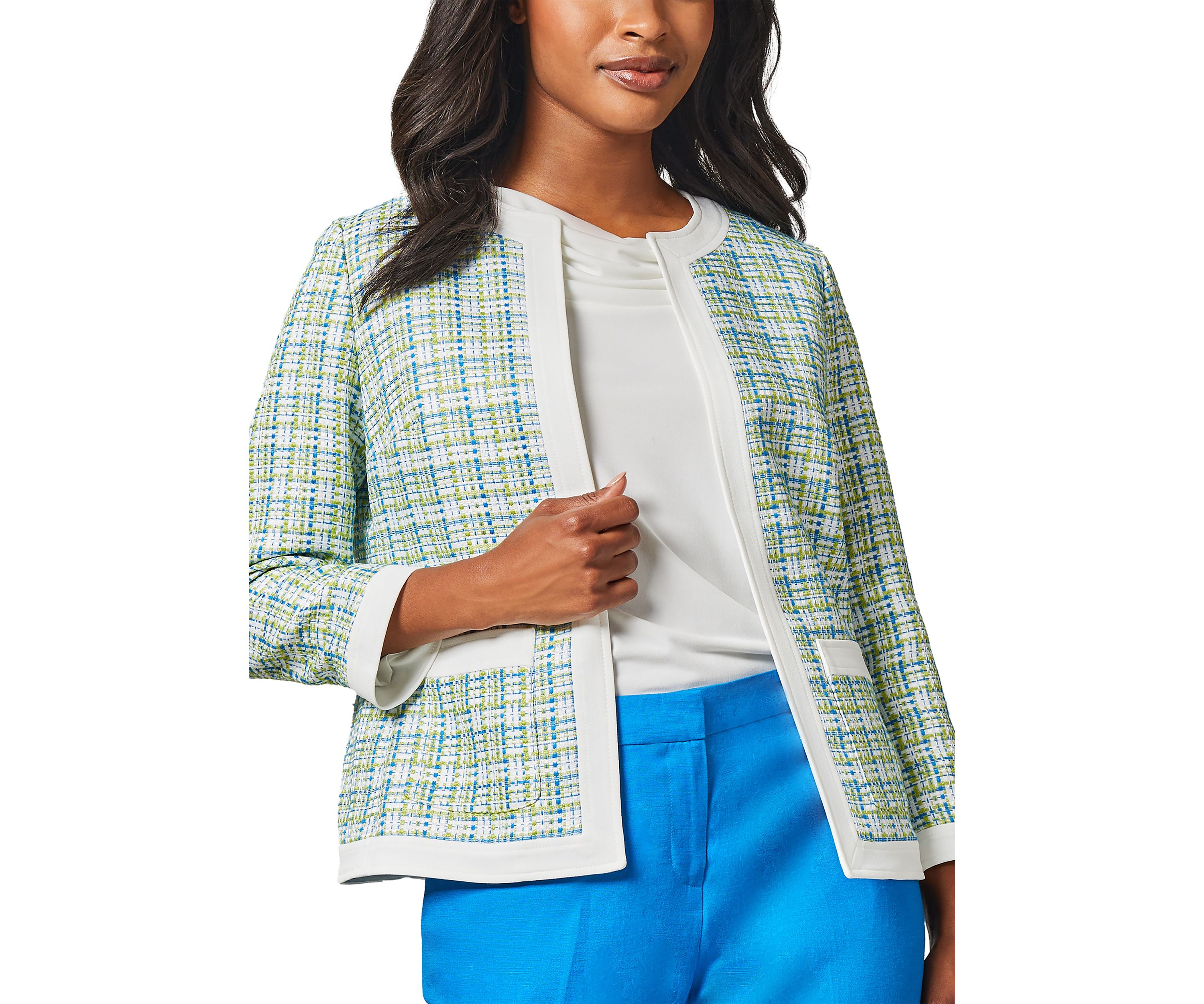 Womens Framed Jacket with Patch Pocket