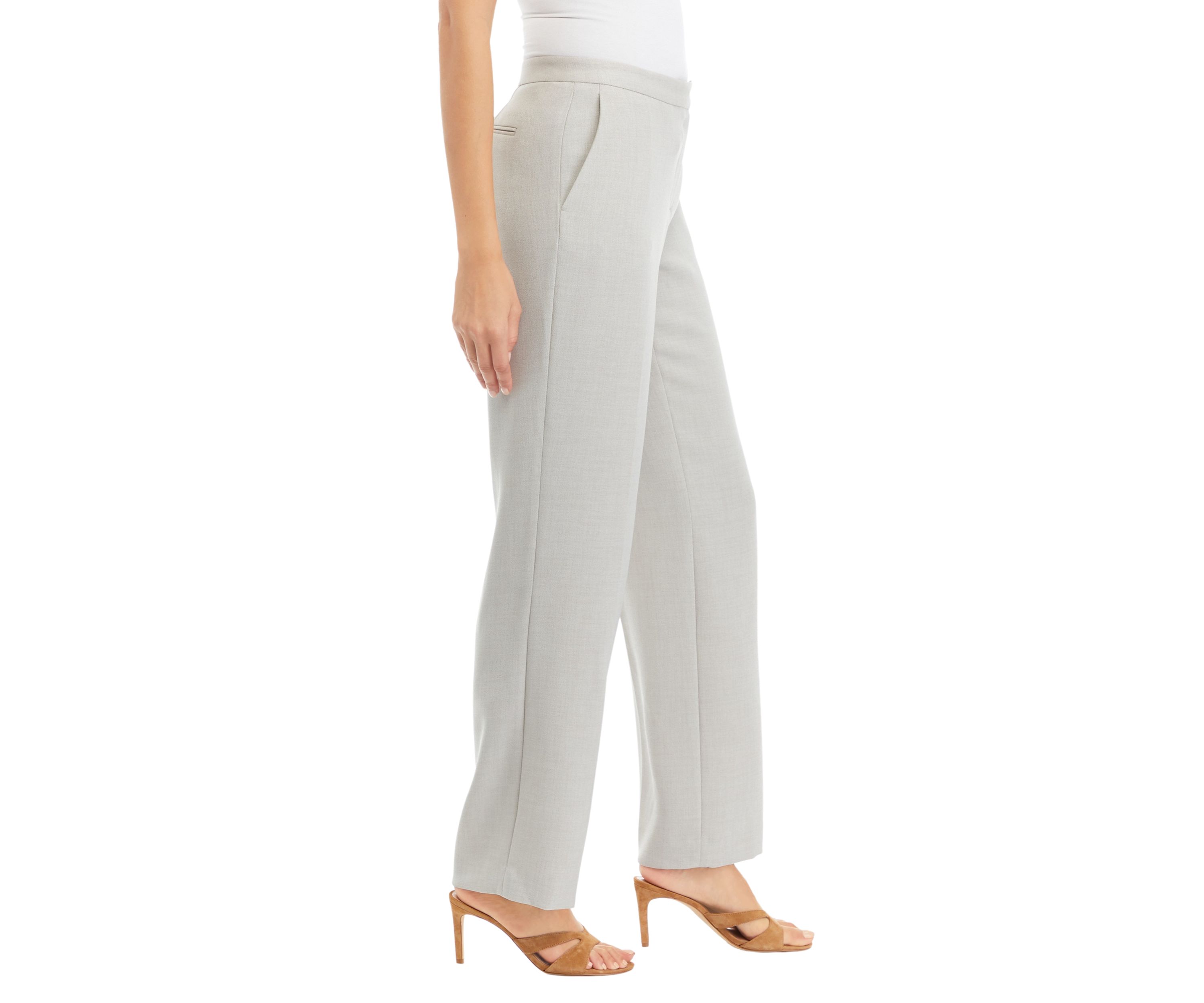 Womens Fly Front Extended Tab Pants
