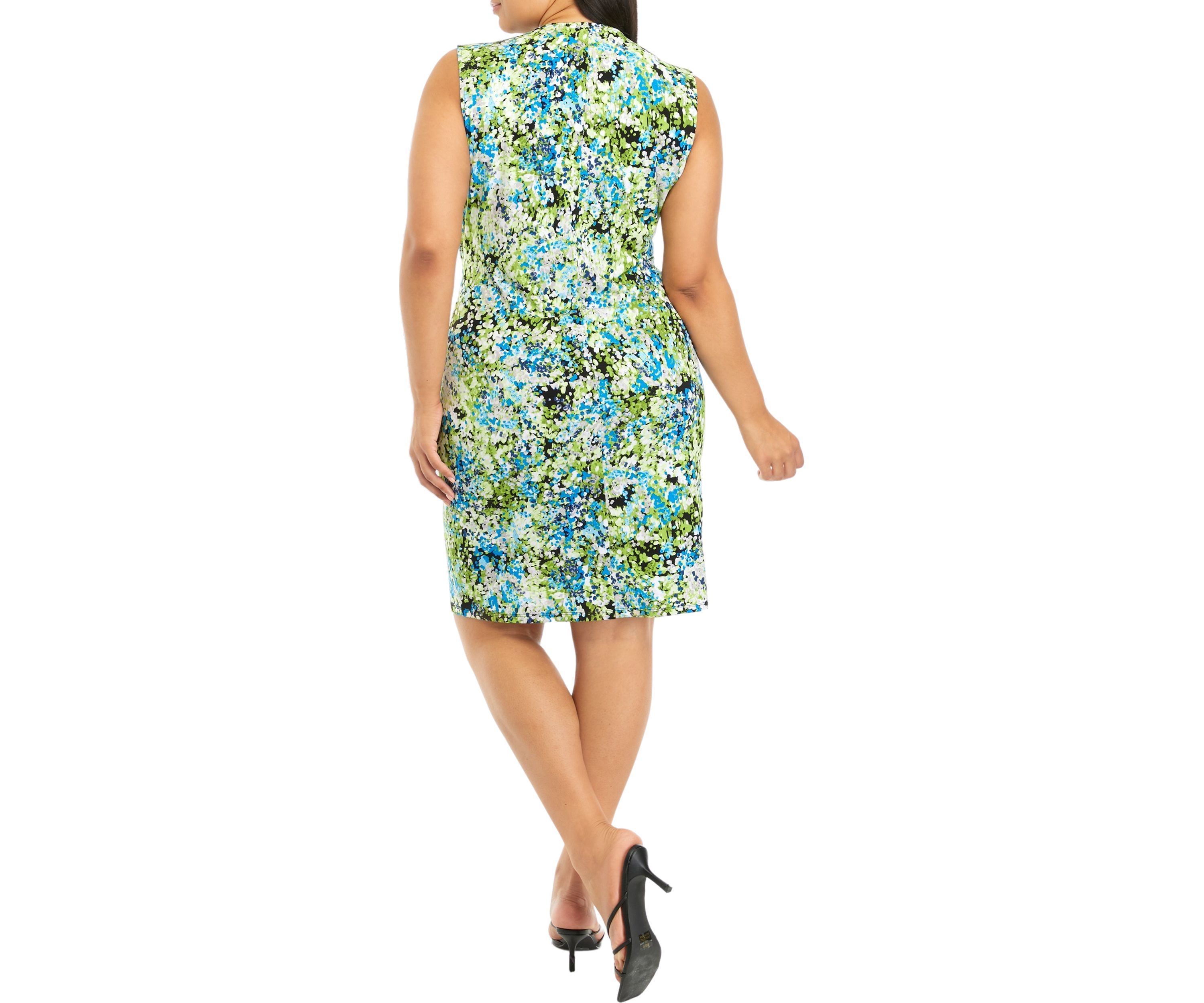 Plus Size Sleeveless Signature Wrap Dress