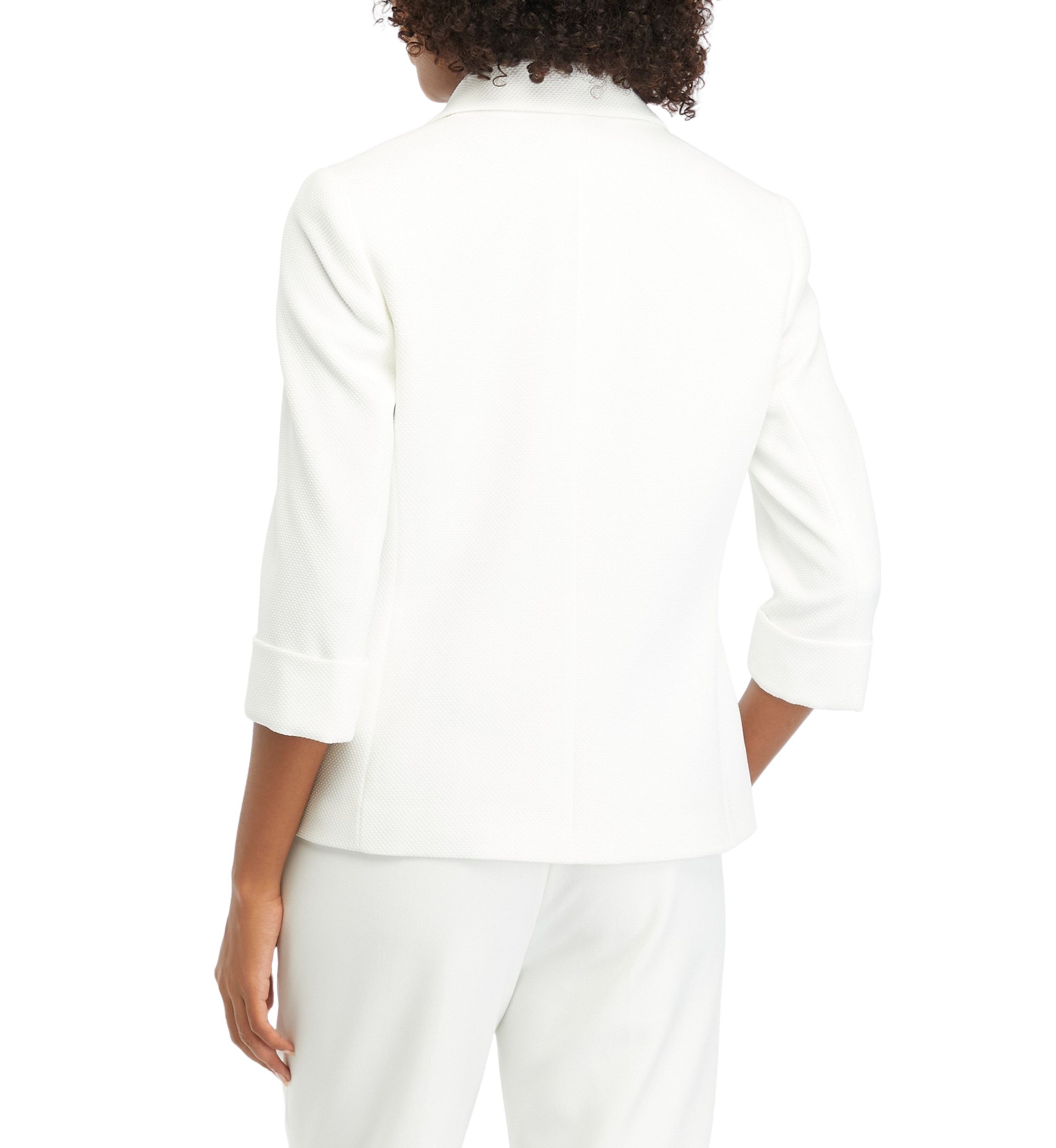 Womens One Button Jacket with Cuff Sleeves