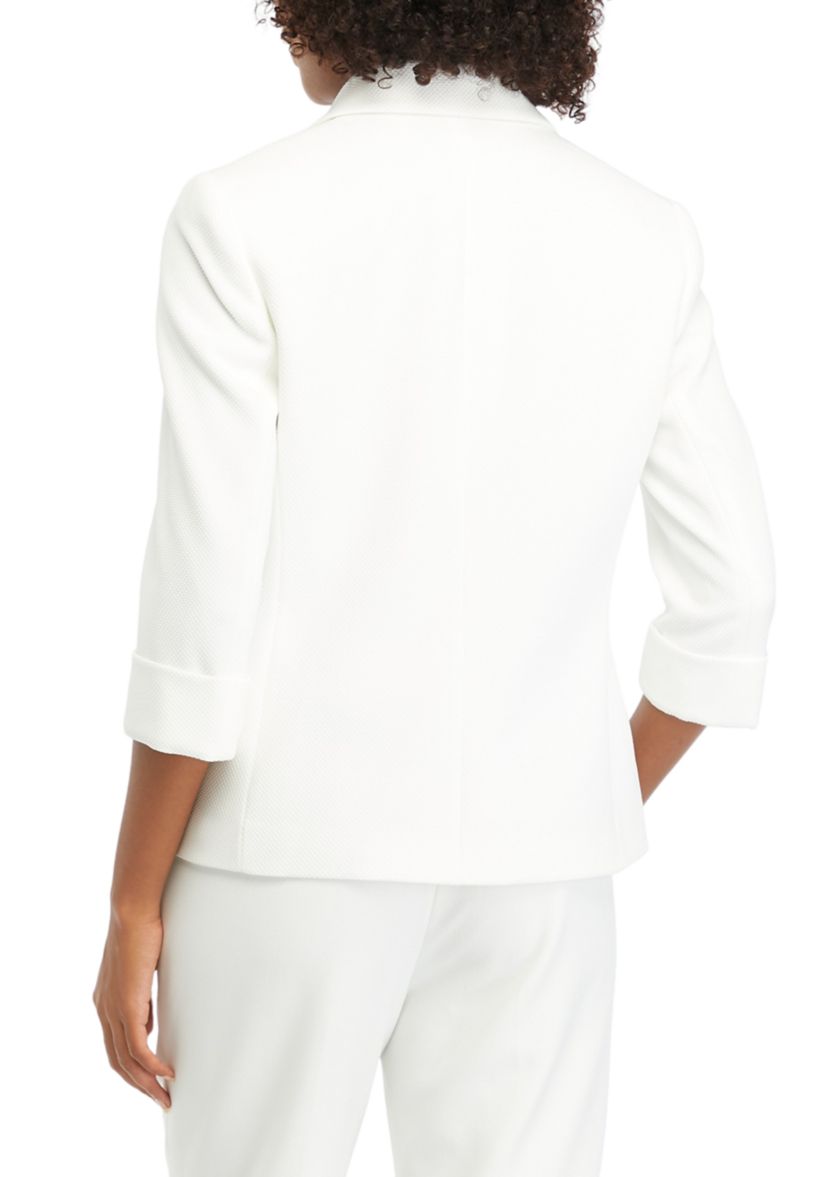 Womens One Button Jacket with Cuff Sleeves