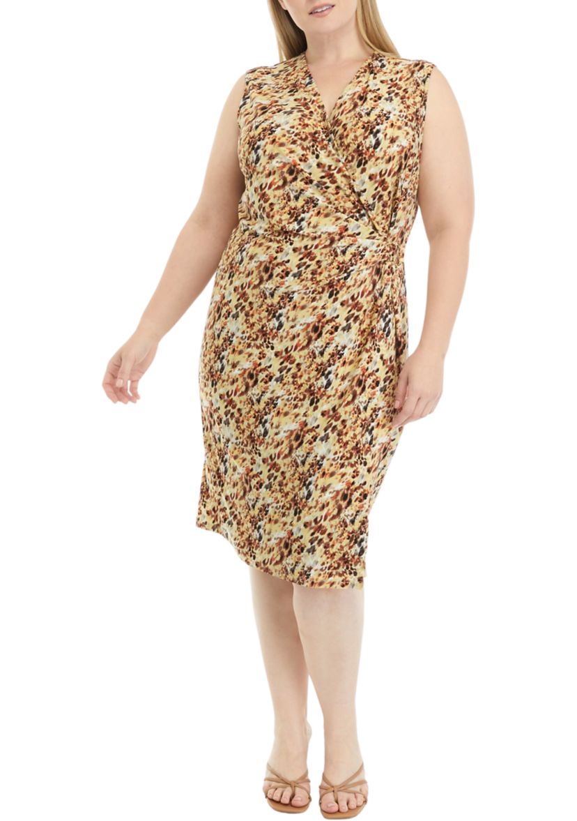 Plus Size Sleeveless Signature Wrap Dress