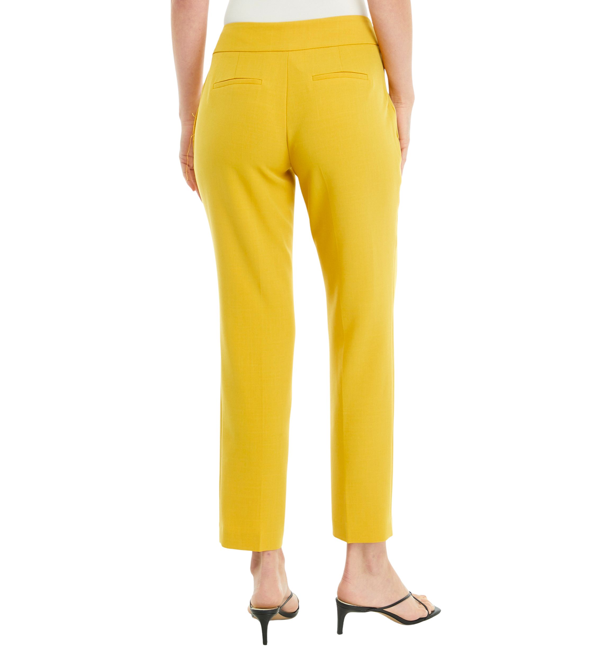 Womens Fly Front Slim Pants