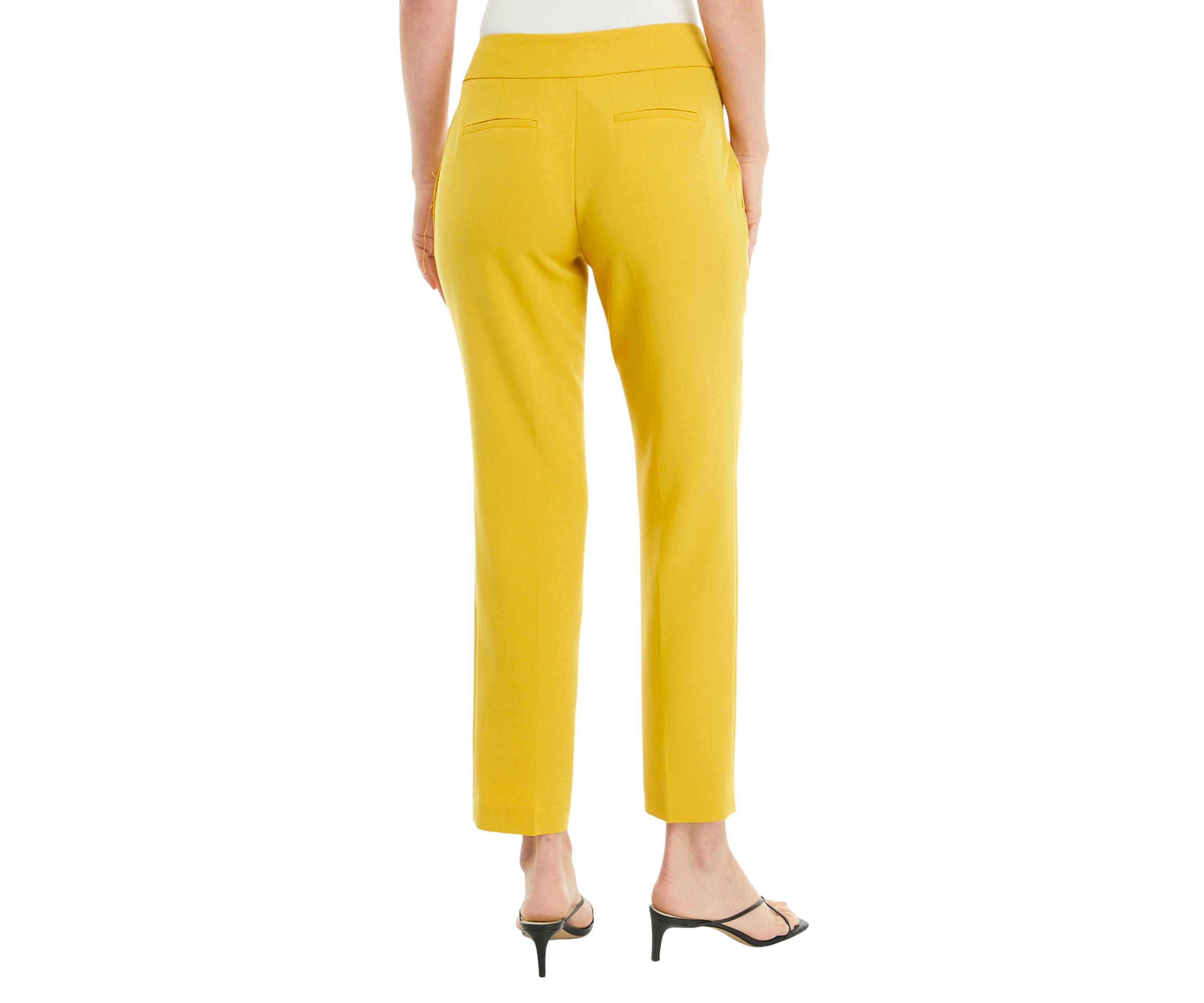 Womens Fly Front Slim Pants