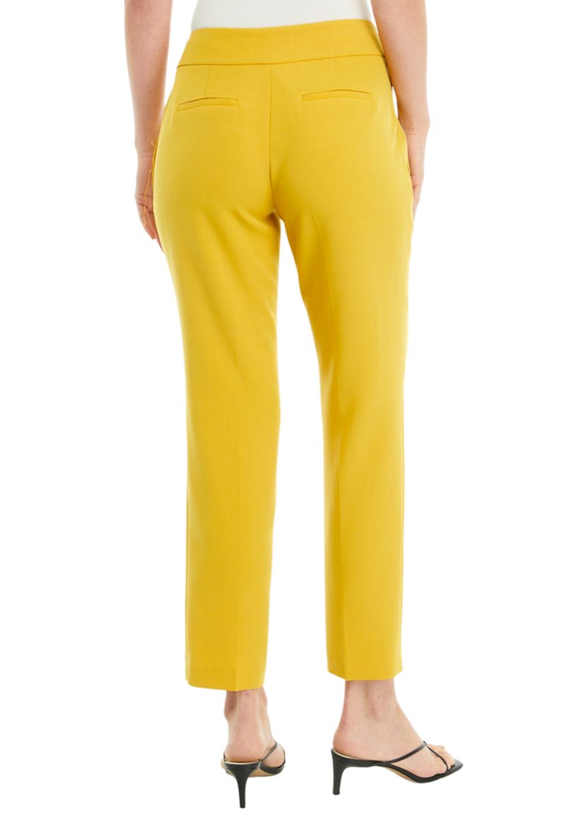 Womens Fly Front Slim Pants