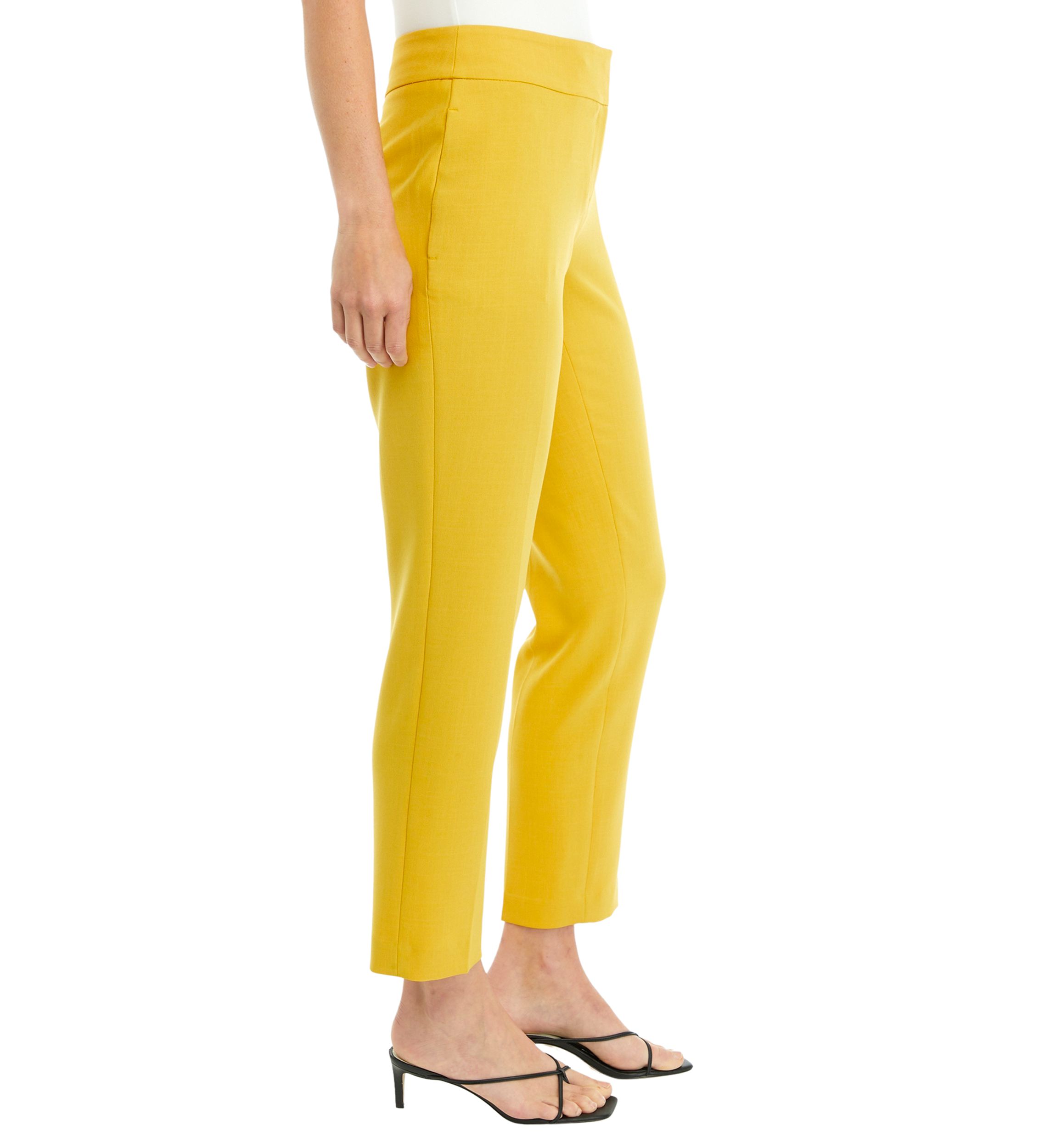 Womens Fly Front Slim Pants