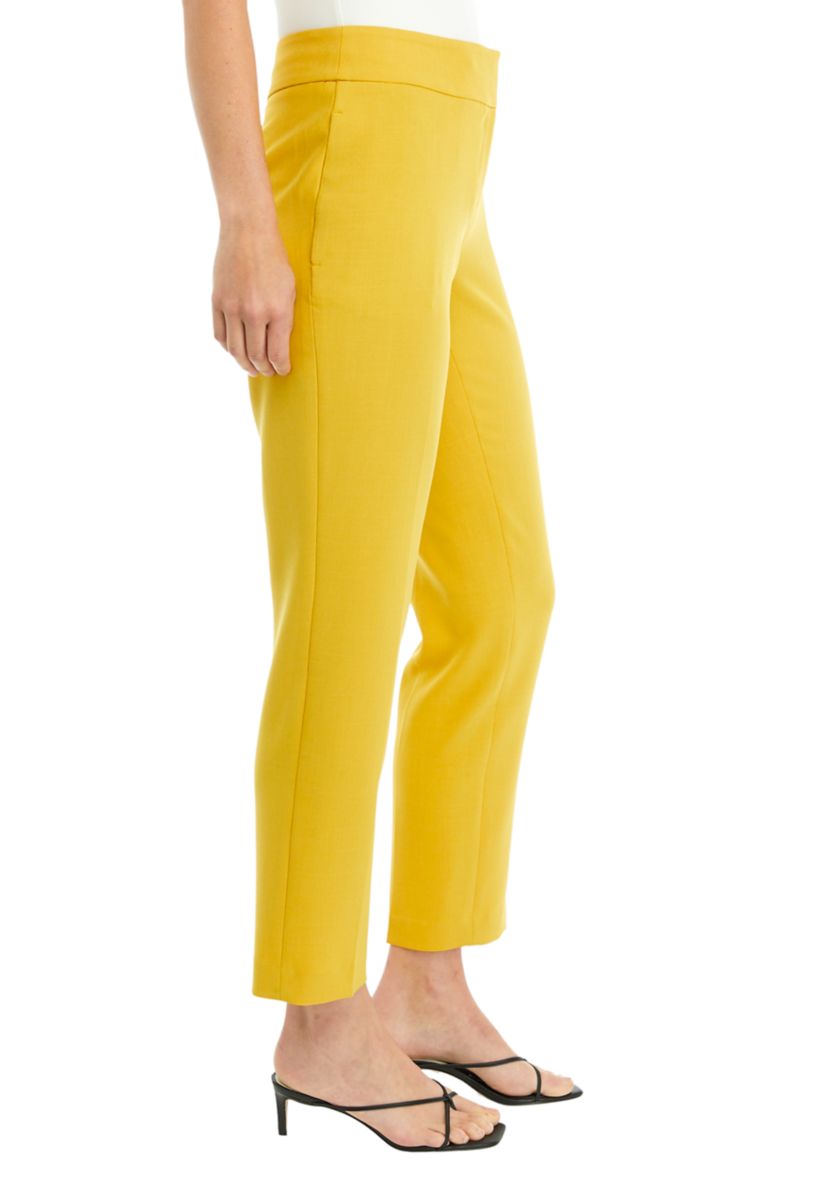Womens Fly Front Slim Pants