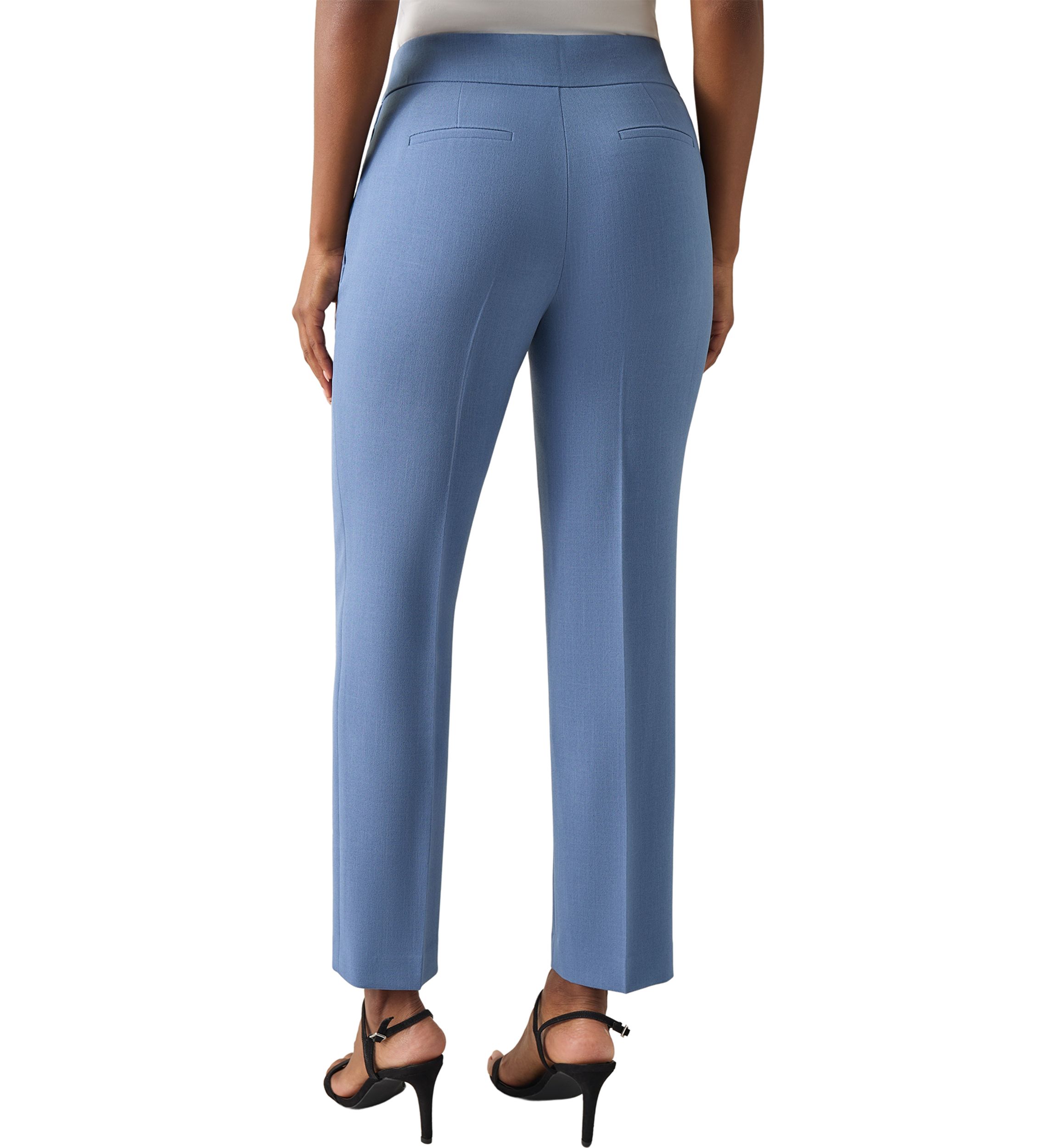 Petite Fly Front Slim Pants