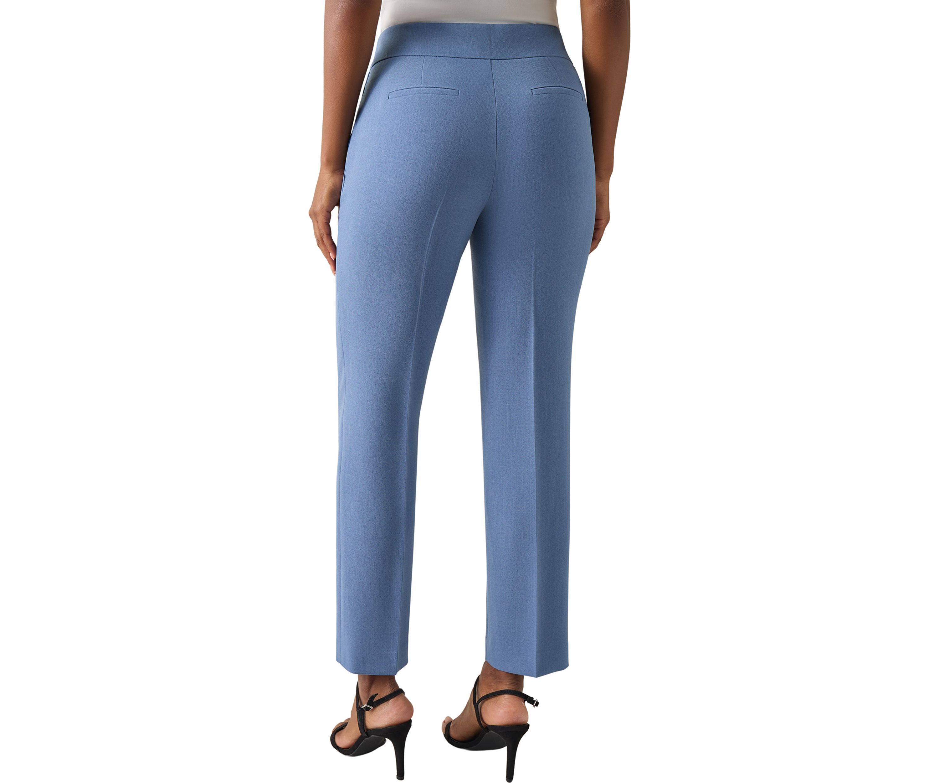 Petite Fly Front Slim Pants