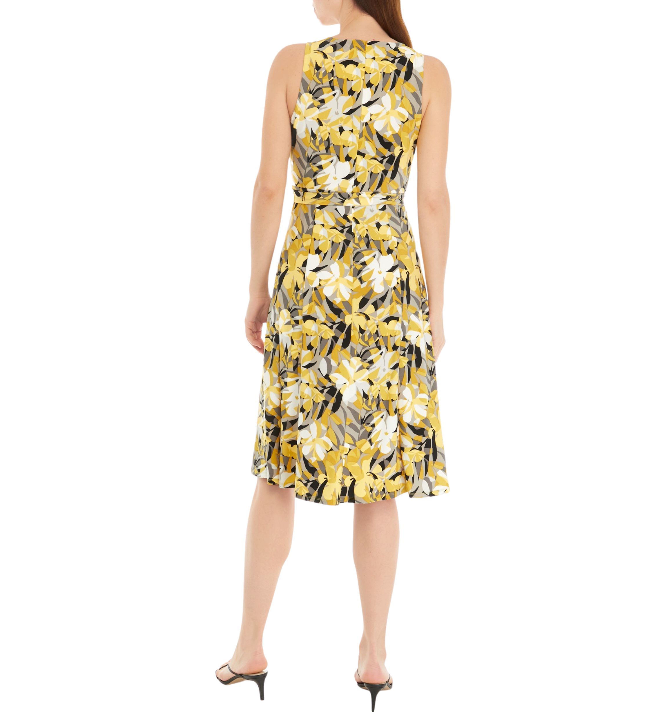 Womens Sleeveless Floral Dress