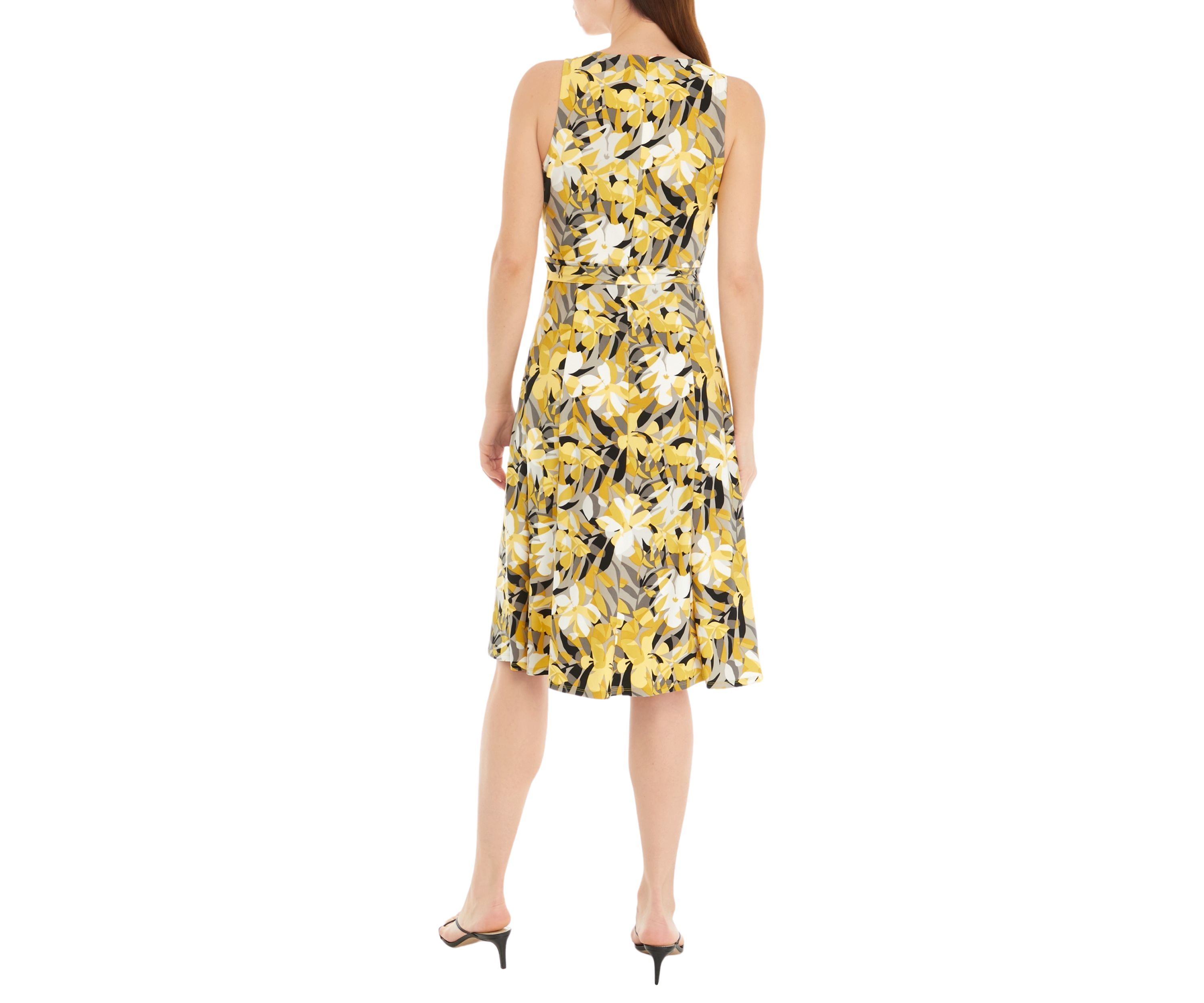 Womens Sleeveless Floral Dress