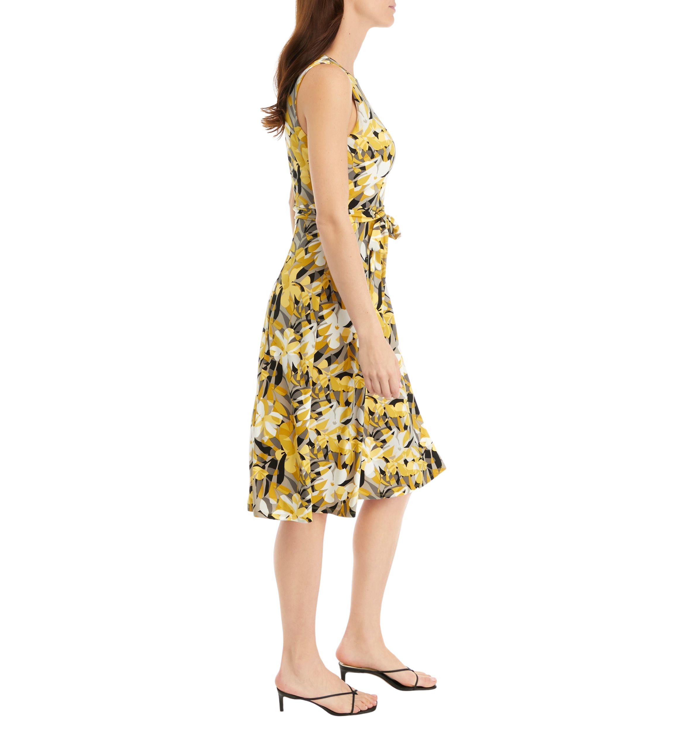 Womens Sleeveless Floral Dress