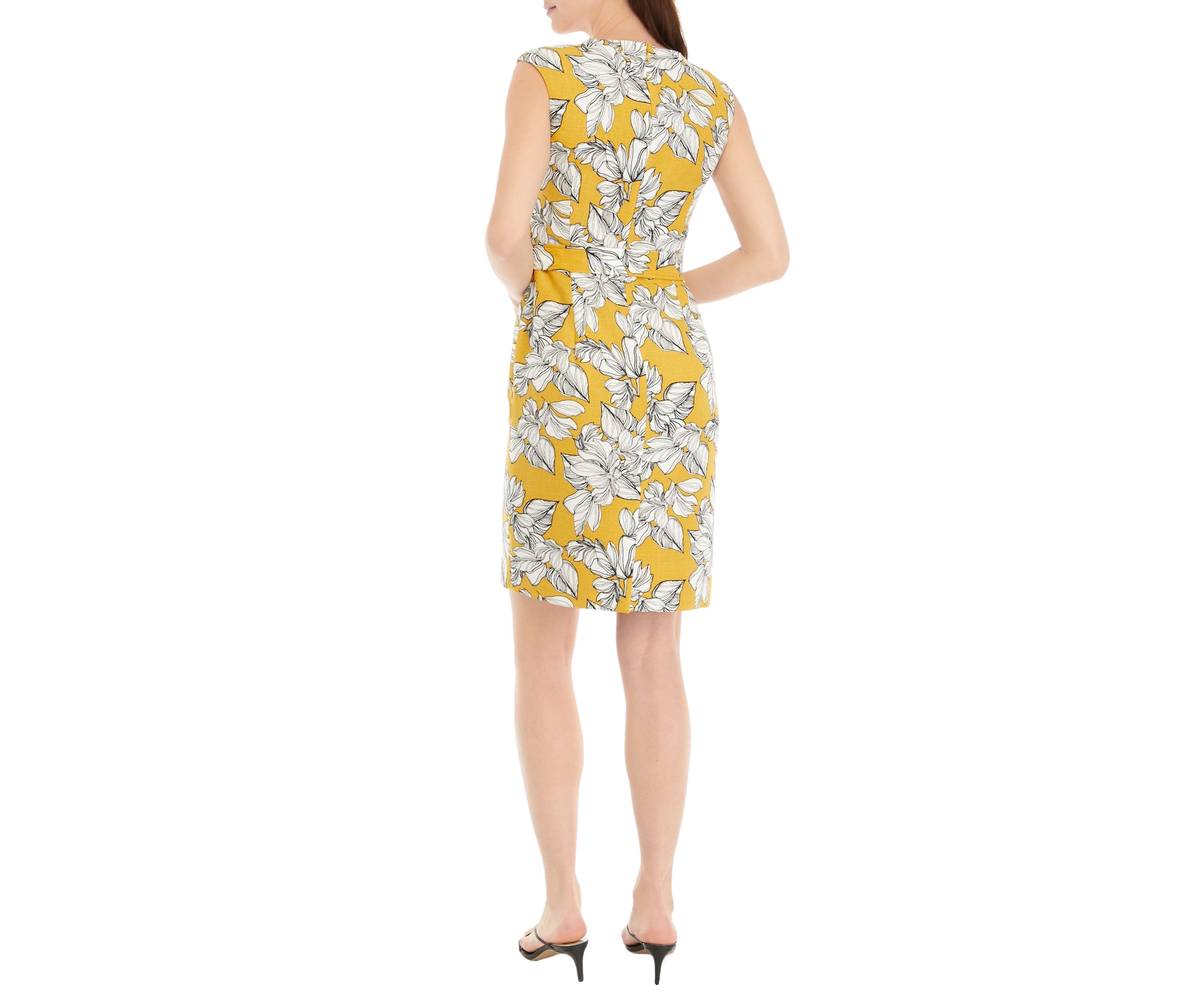 Womens Sleeveless Floral Dress
