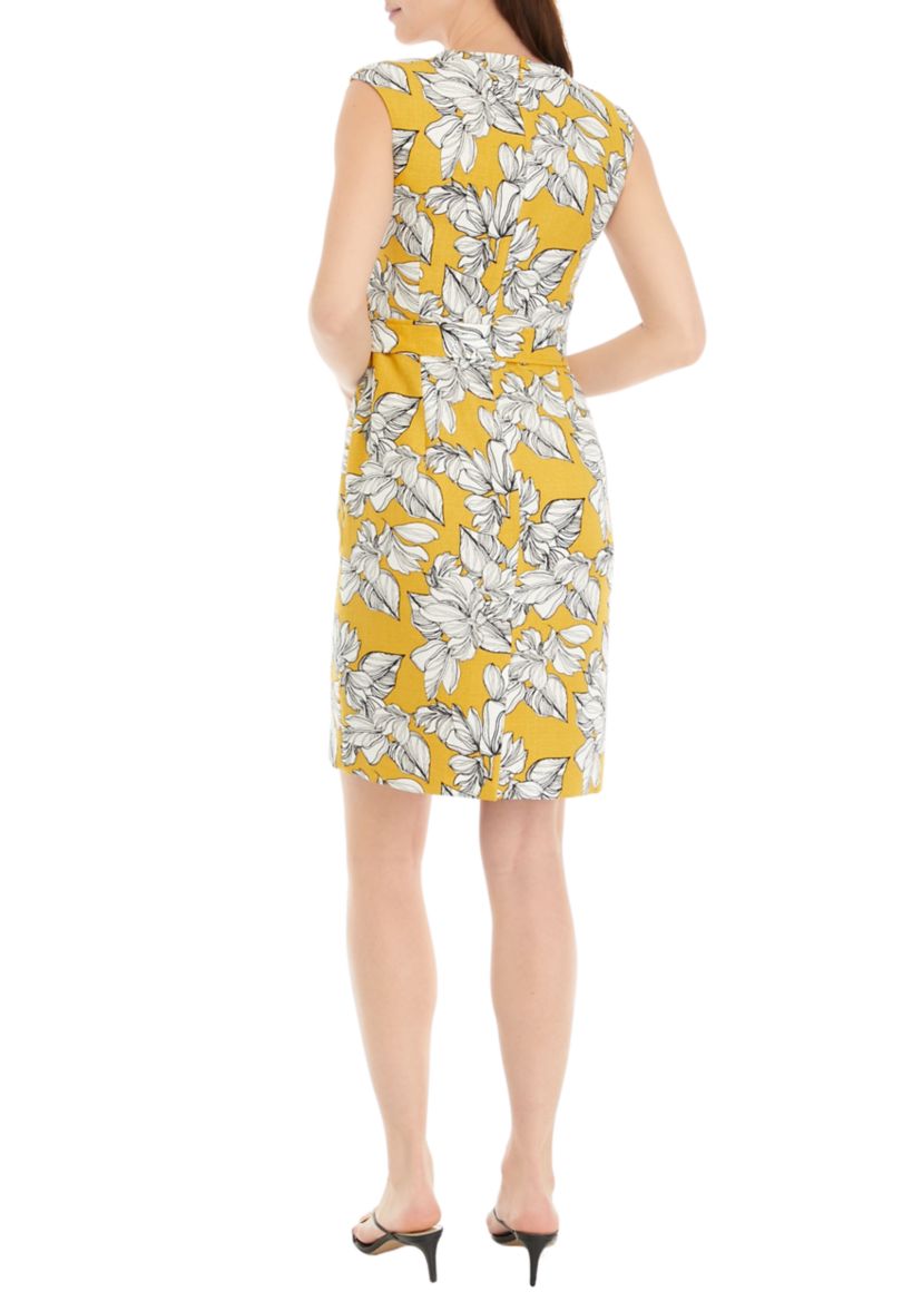 Womens Sleeveless Floral Dress