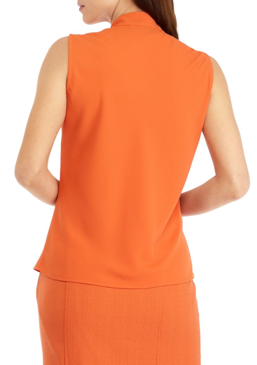 Womens Tie Neck Blouse