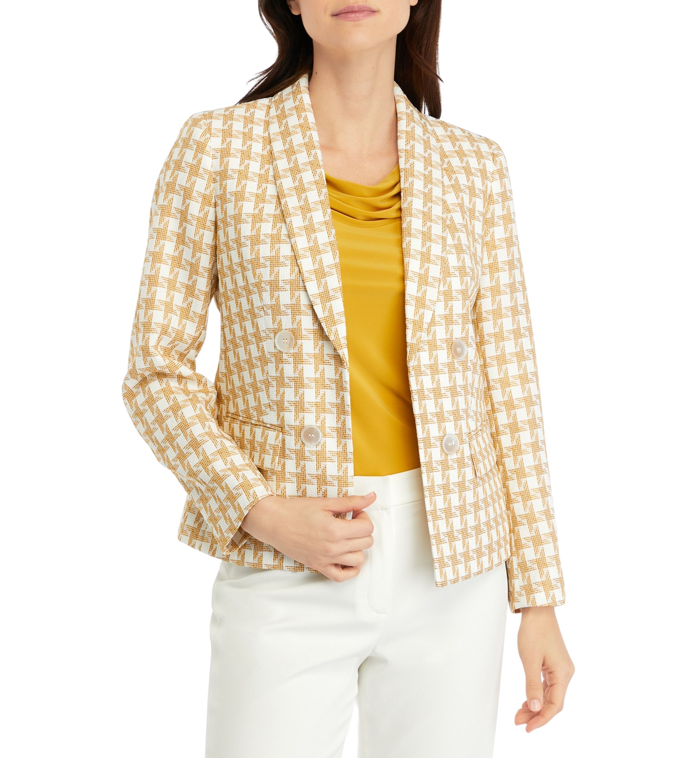 Houndstooth Tweed Jacket 
