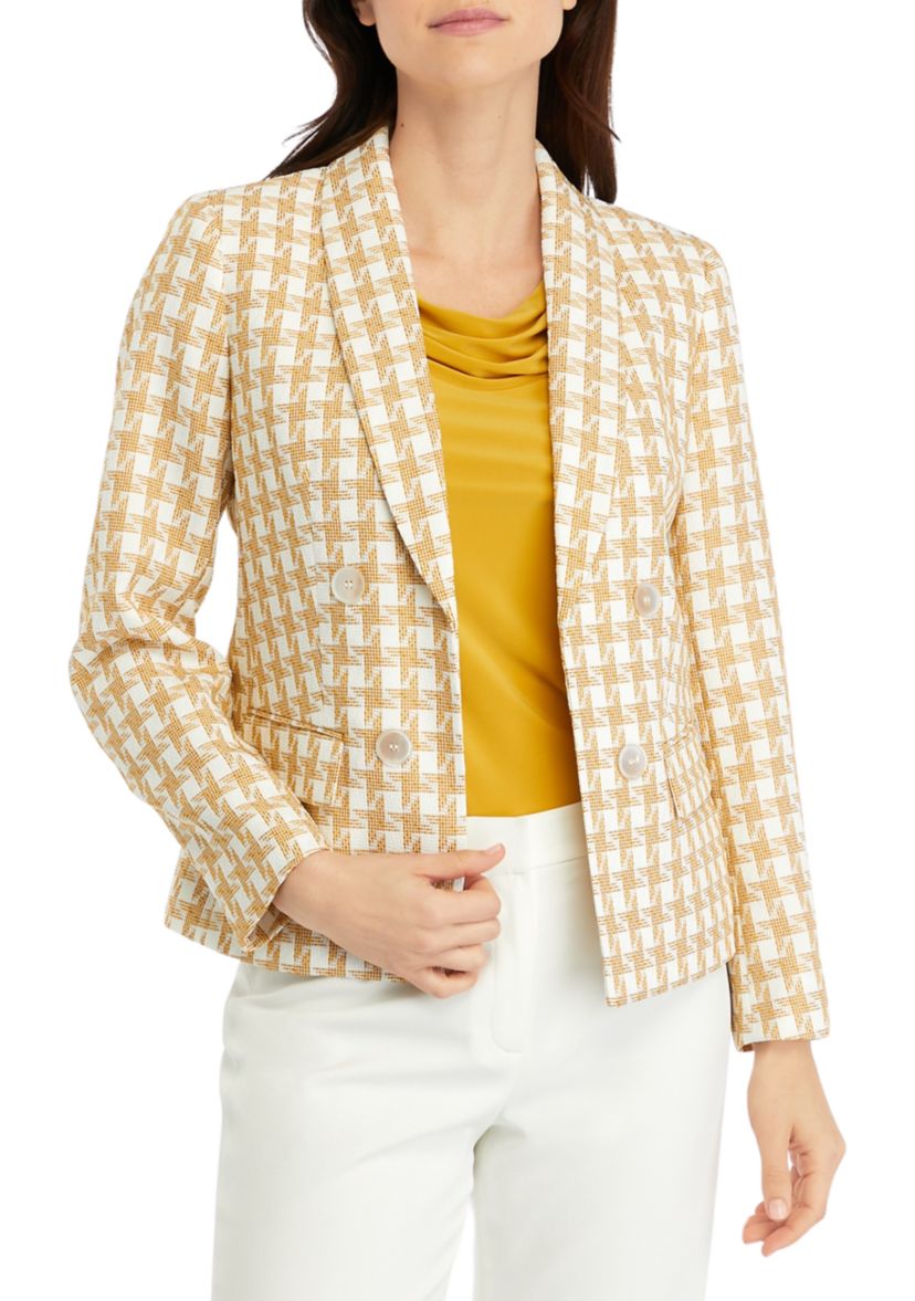 Houndstooth Tweed Jacket 