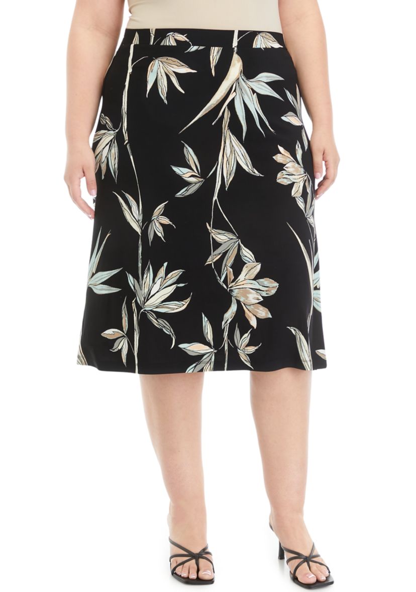 Womens Bird of Paradise Printed Skirt