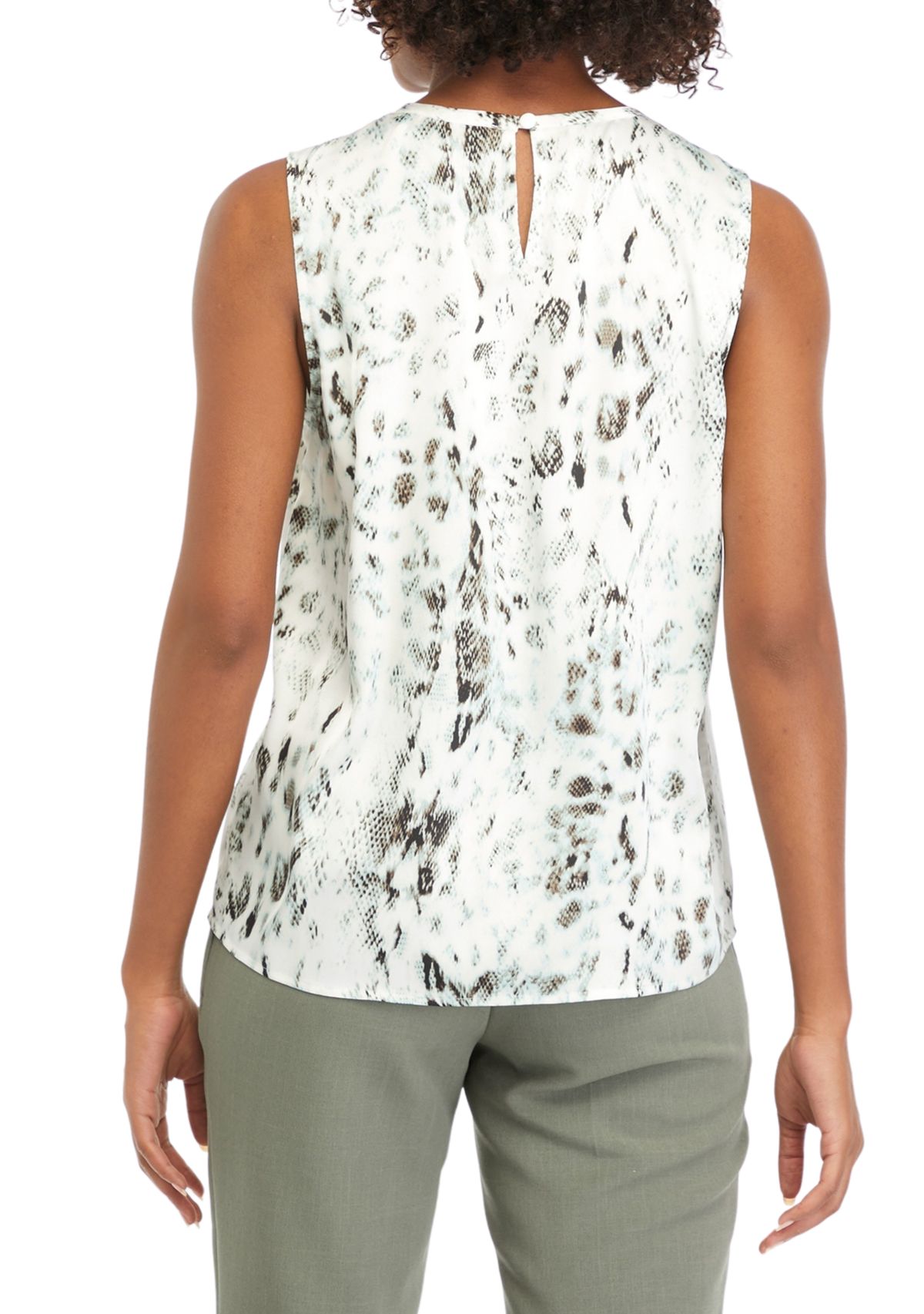 Kasper | Tops | Kasper Womens Sleeveless Blouse Red Size Medium