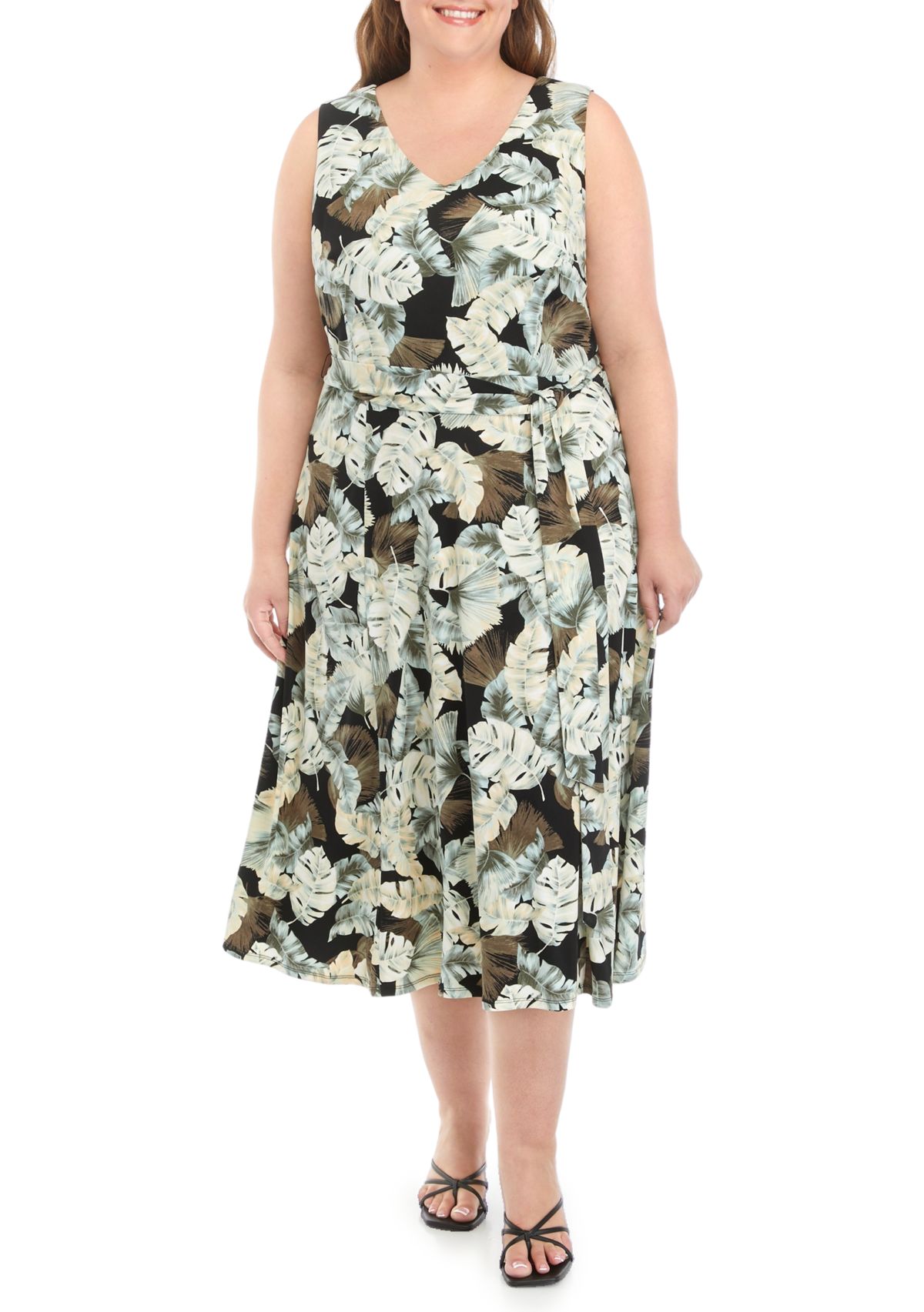 Plus Size Rhonda Printed Dress