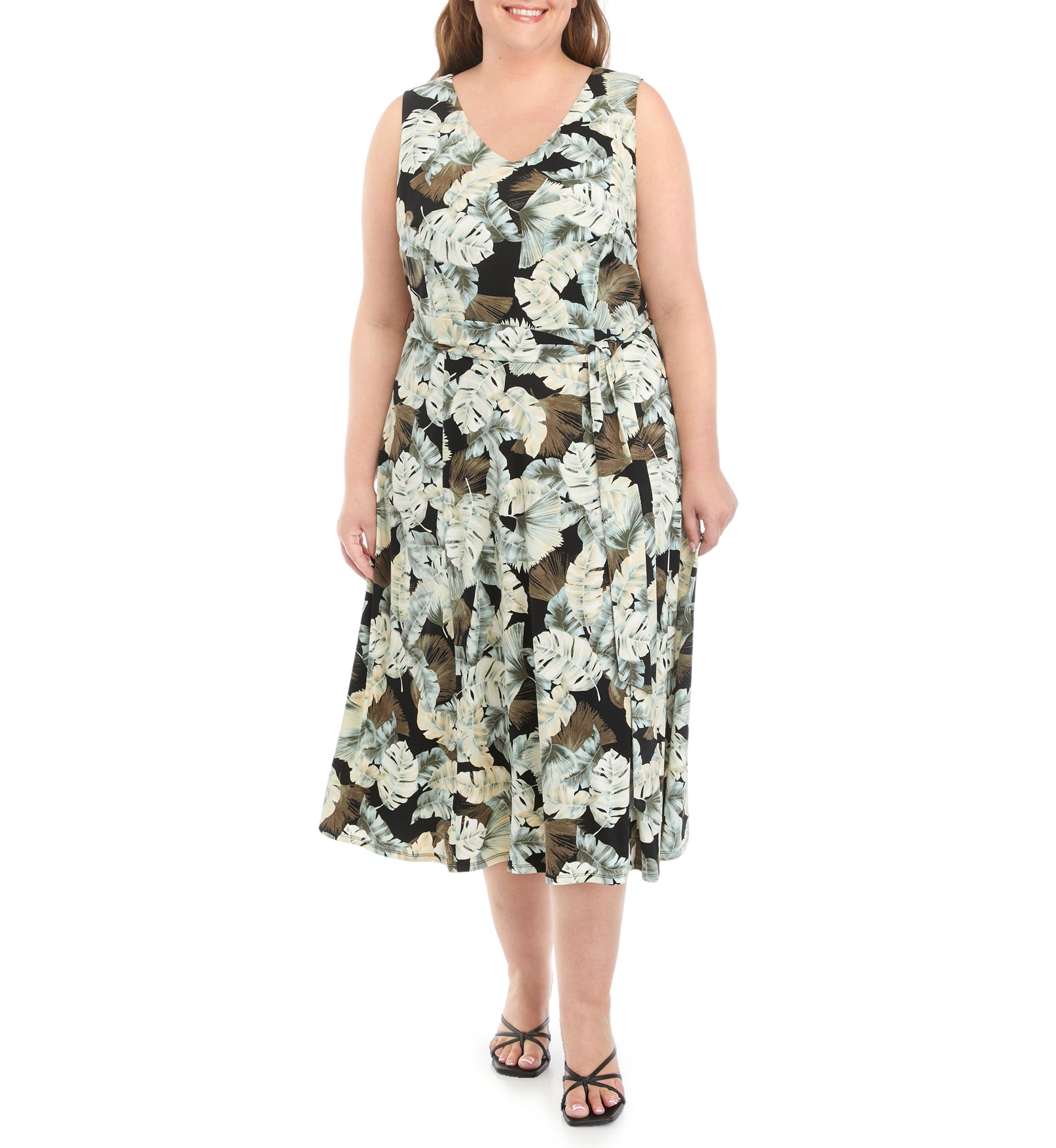 Plus Size Rhonda Printed Dress