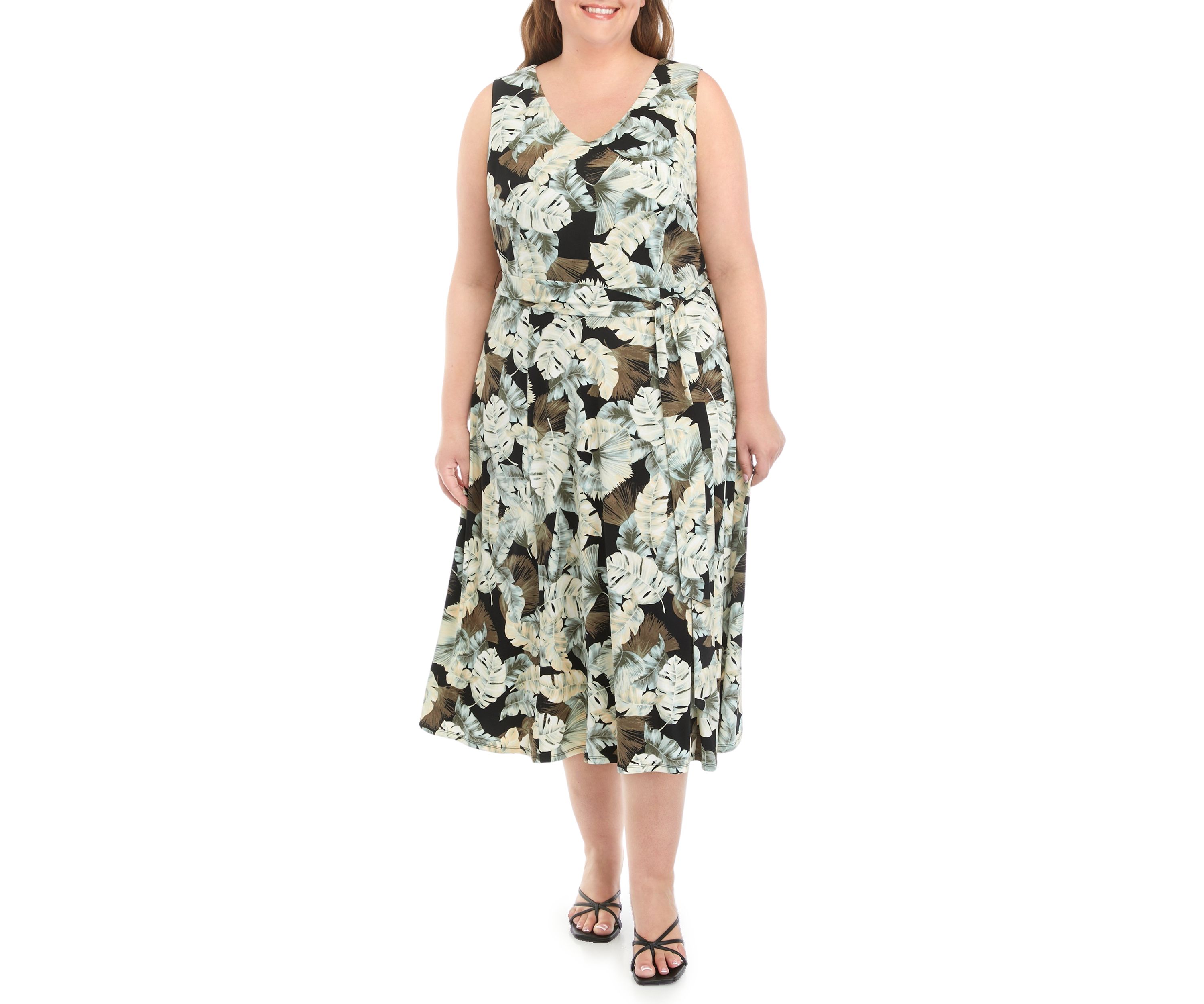 Plus Size Rhonda Printed Dress