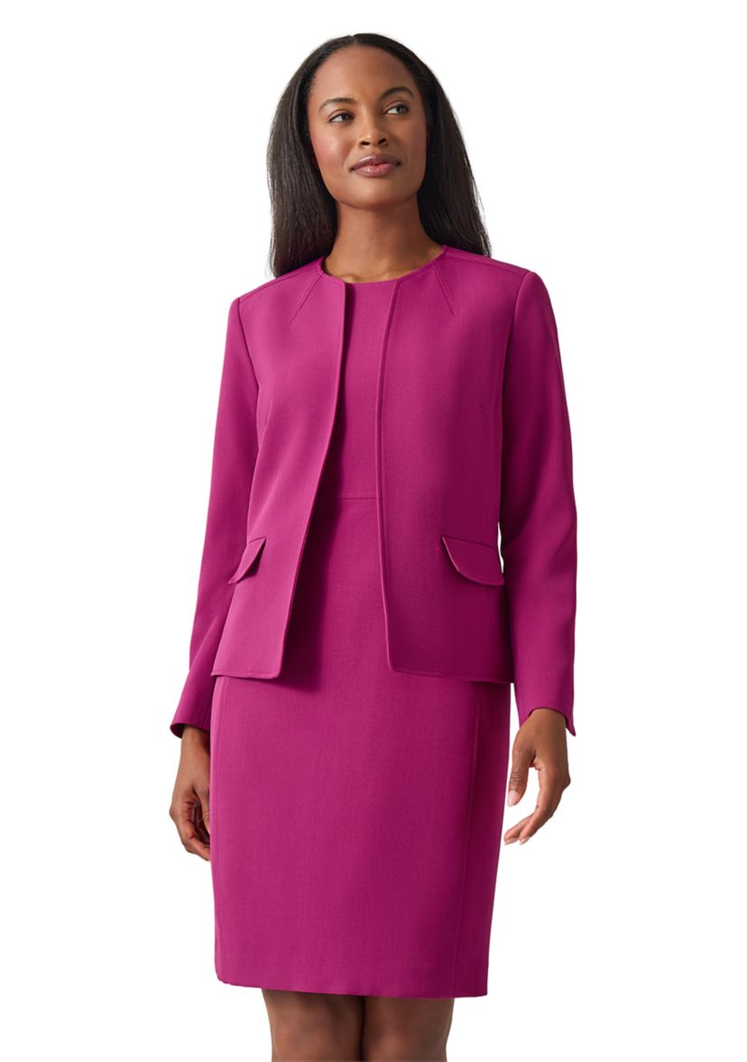 Womens Solid Suit Separate Jacket