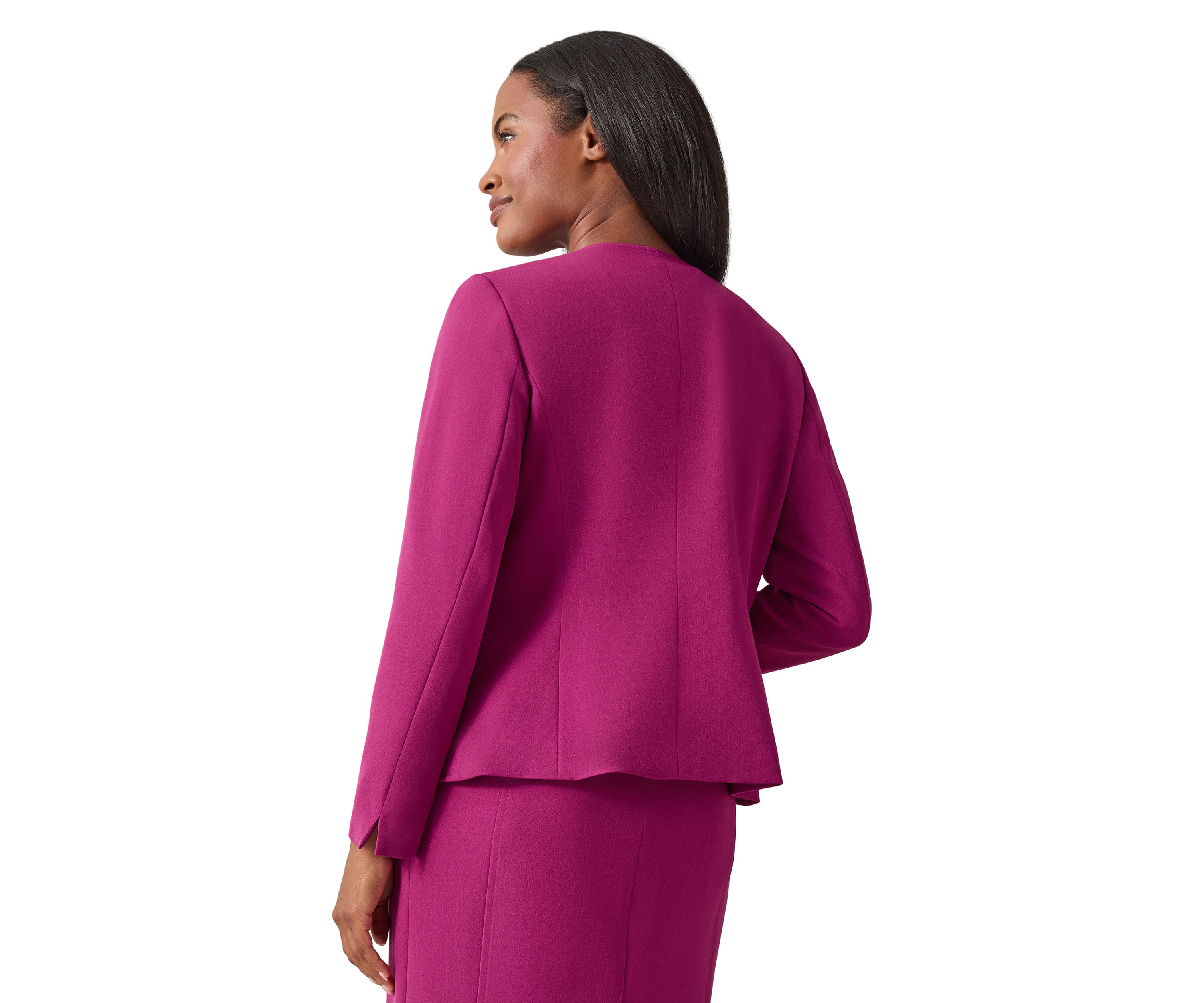Womens Solid Suit Separate Jacket