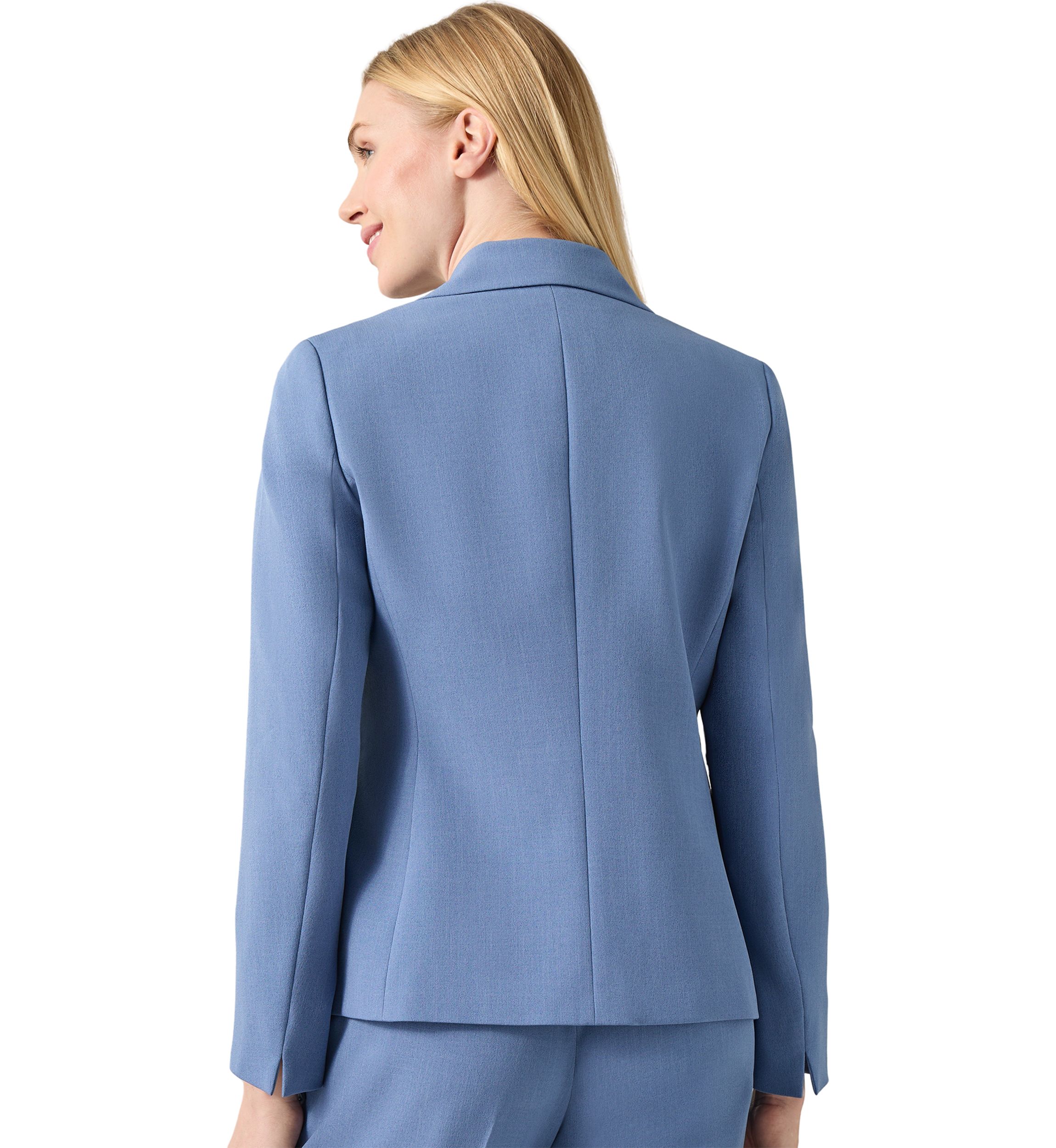 Petite One Button Notch Collar Jacket