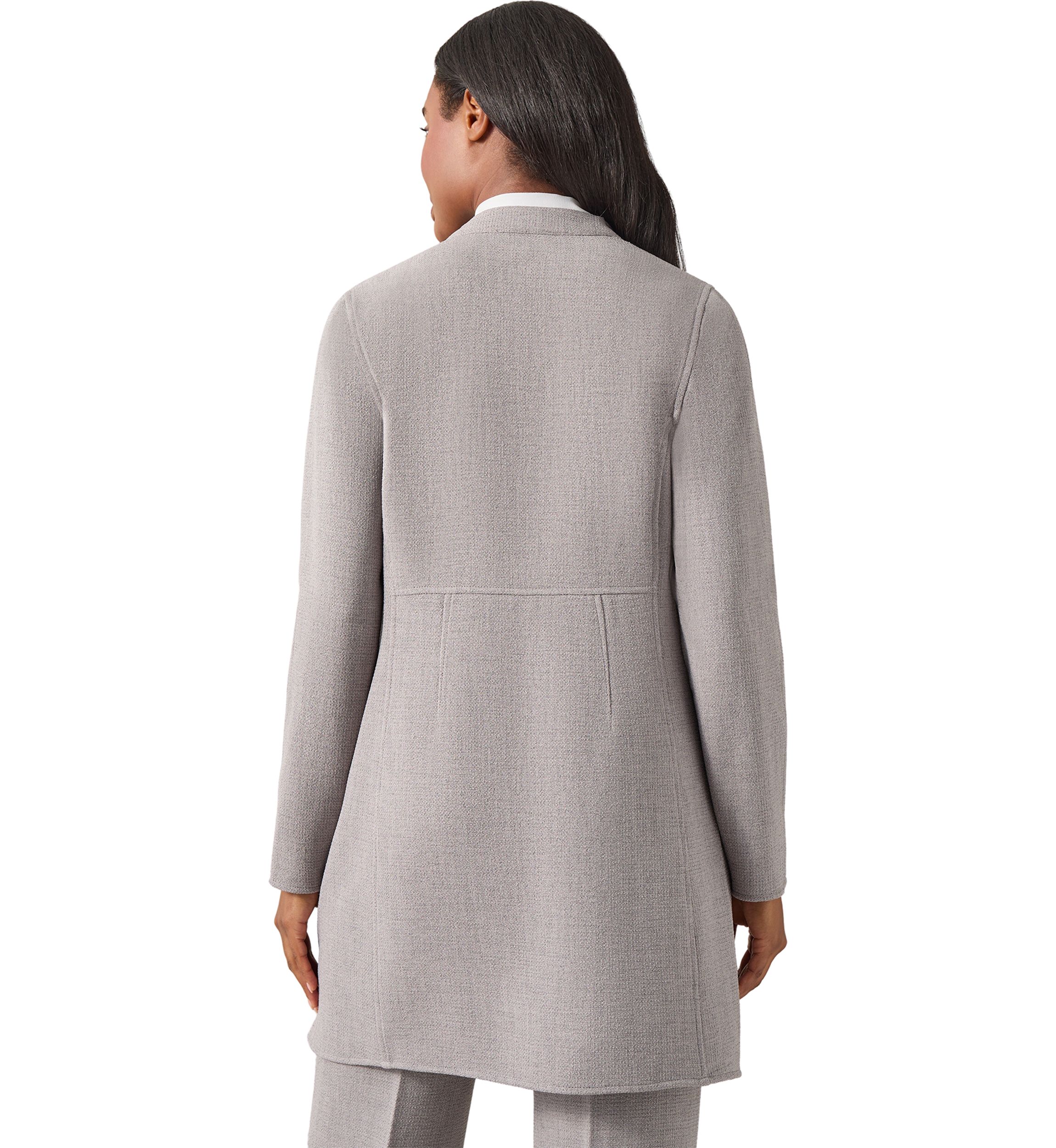 Womens Pebble Drape Front Jacket
