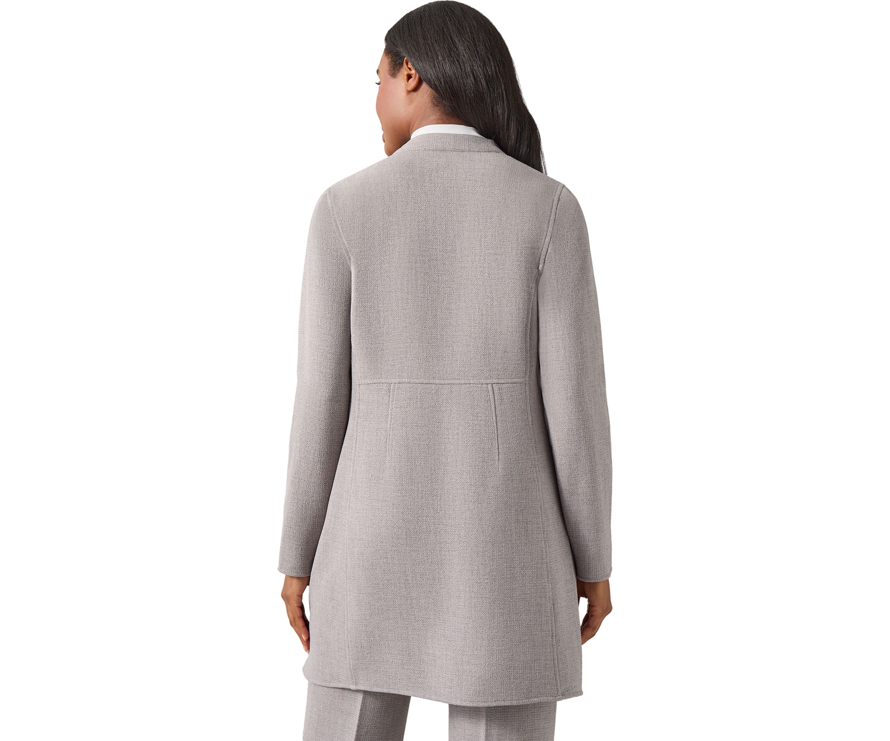 Womens Pebble Drape Front Jacket